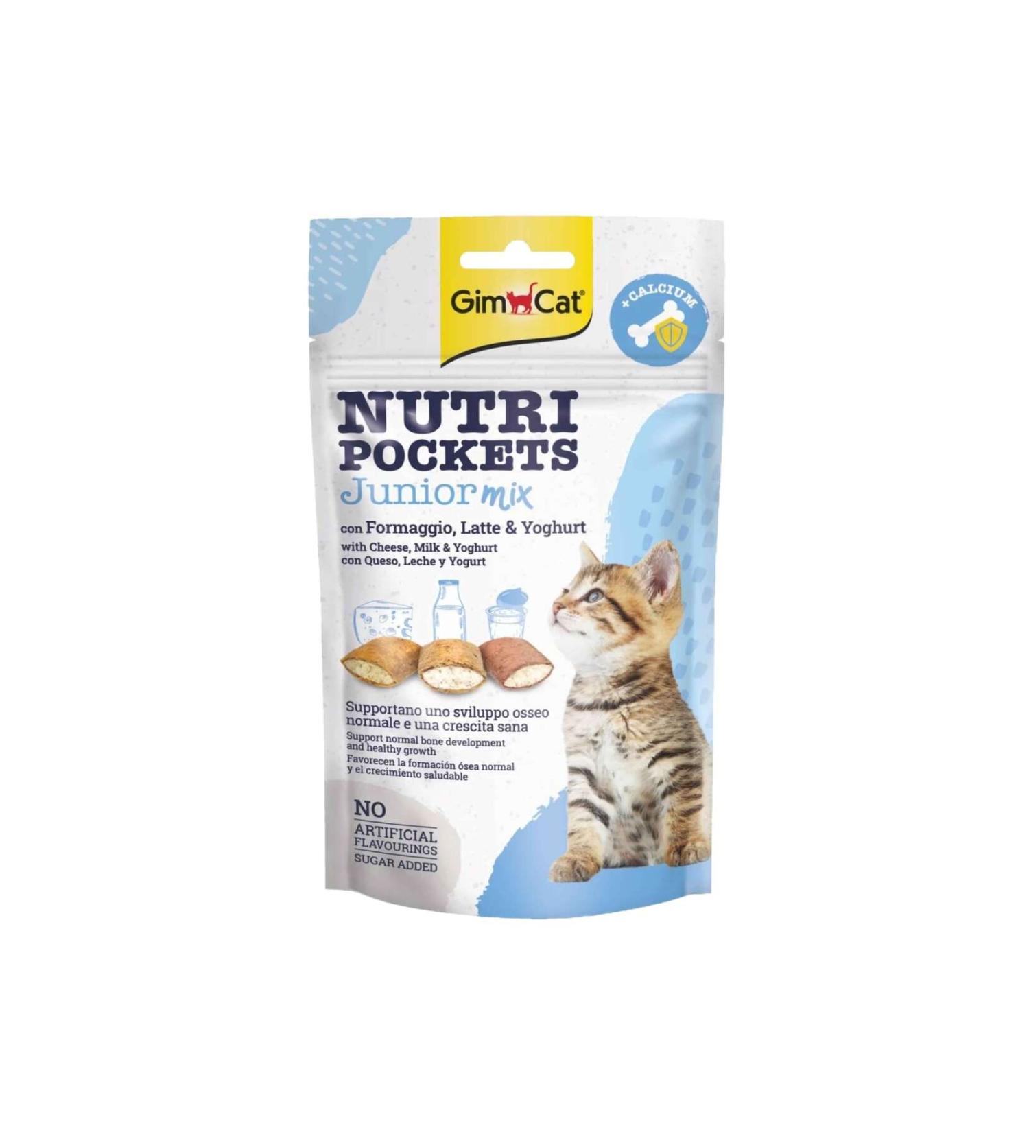 Gimcat Nutripockets Cat Reward Junior Mix 60Gr