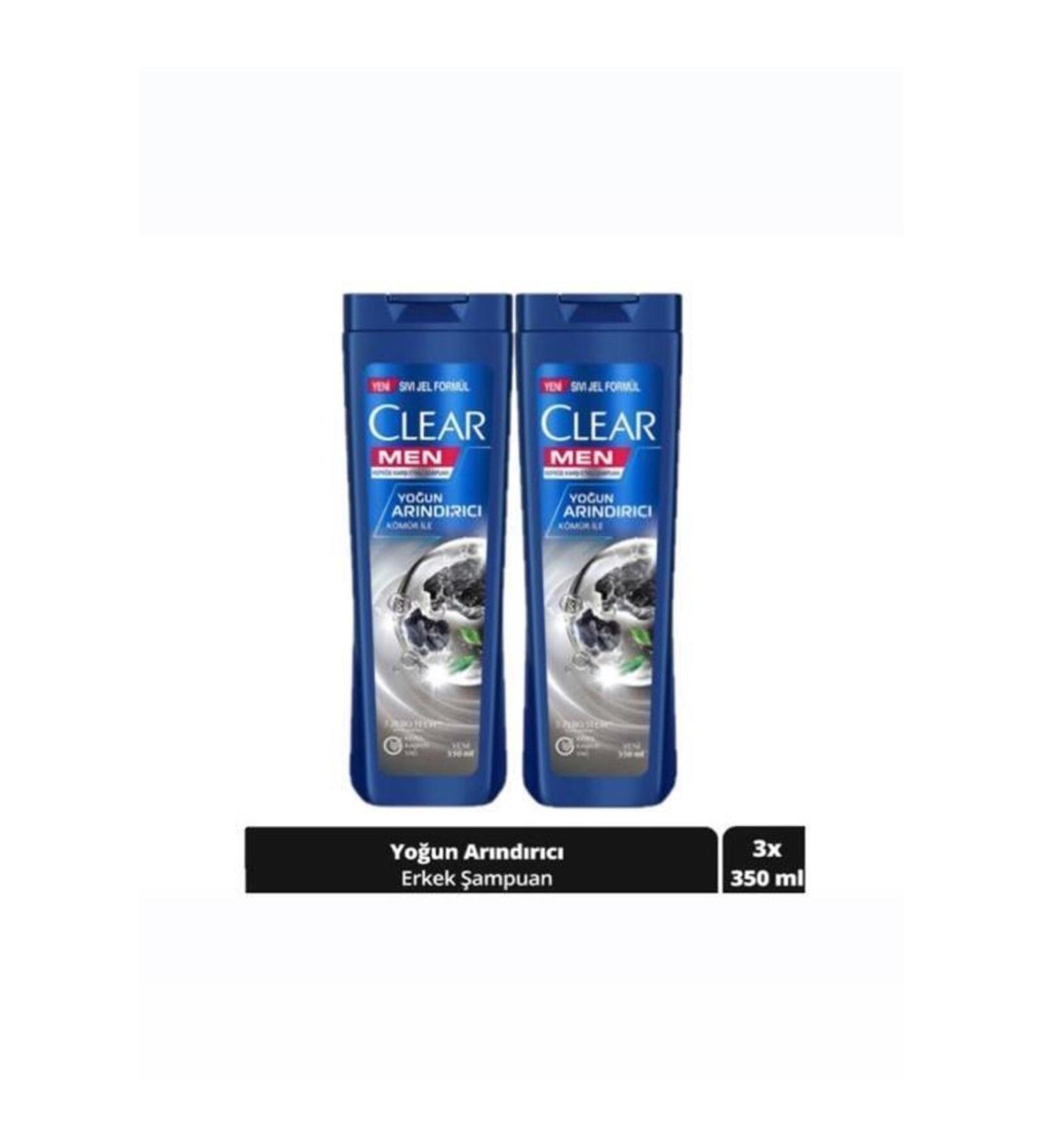 ROSSMANN Men Anti-Dandruff Shampoo Intensive Purifying Charcoal 350 Ml X 2 Pieces