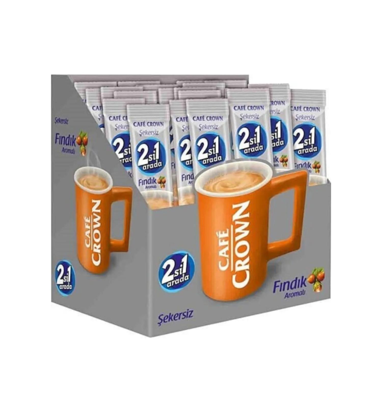 lker Cafe Crown 2 in 1 Hazelnut Sugar Free 11 Grams x (24 Pieces)