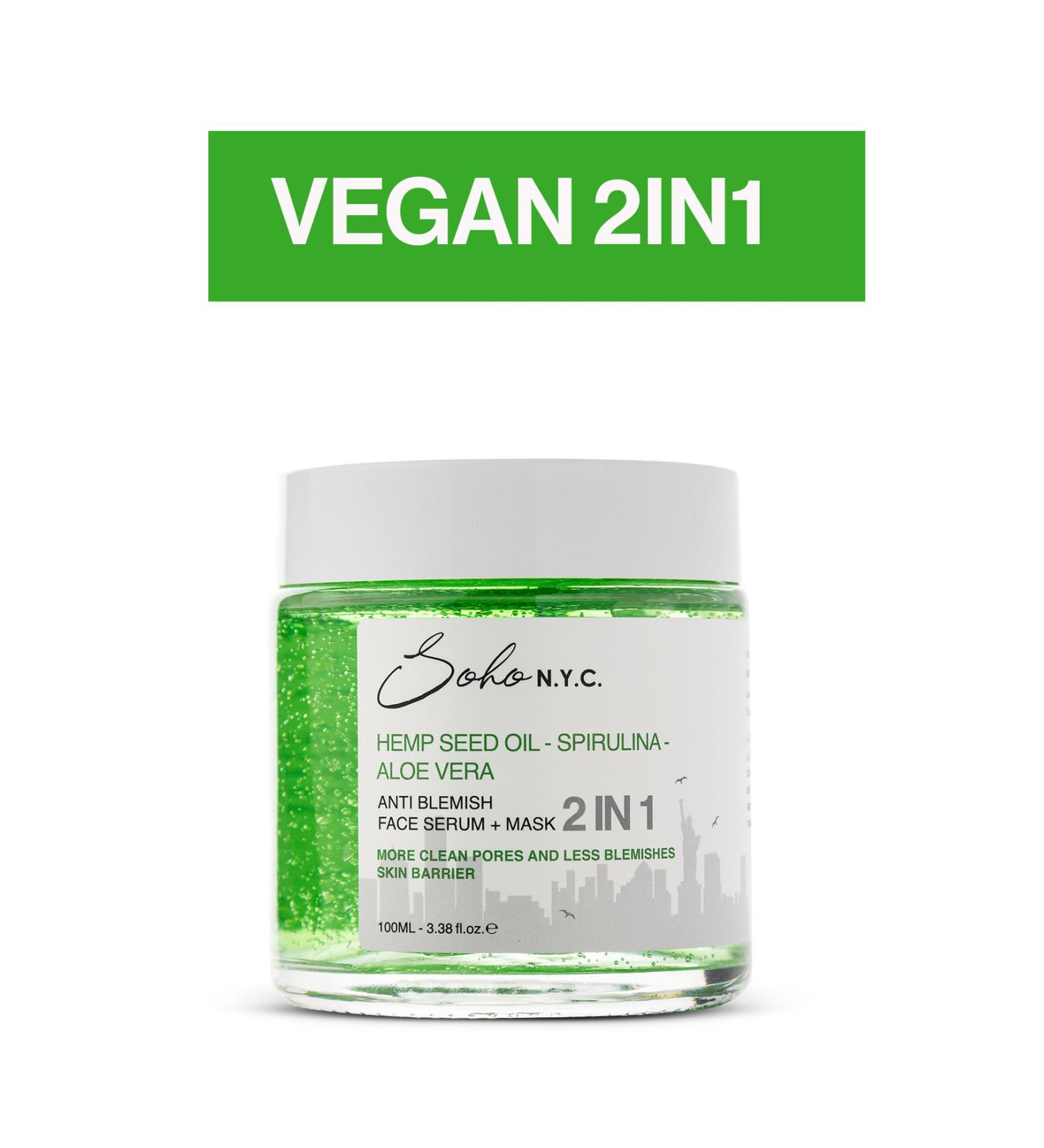 Soho NYC Vegan Anti Blemish-Anti Stain Leave-In Mask Serum 100 Ml