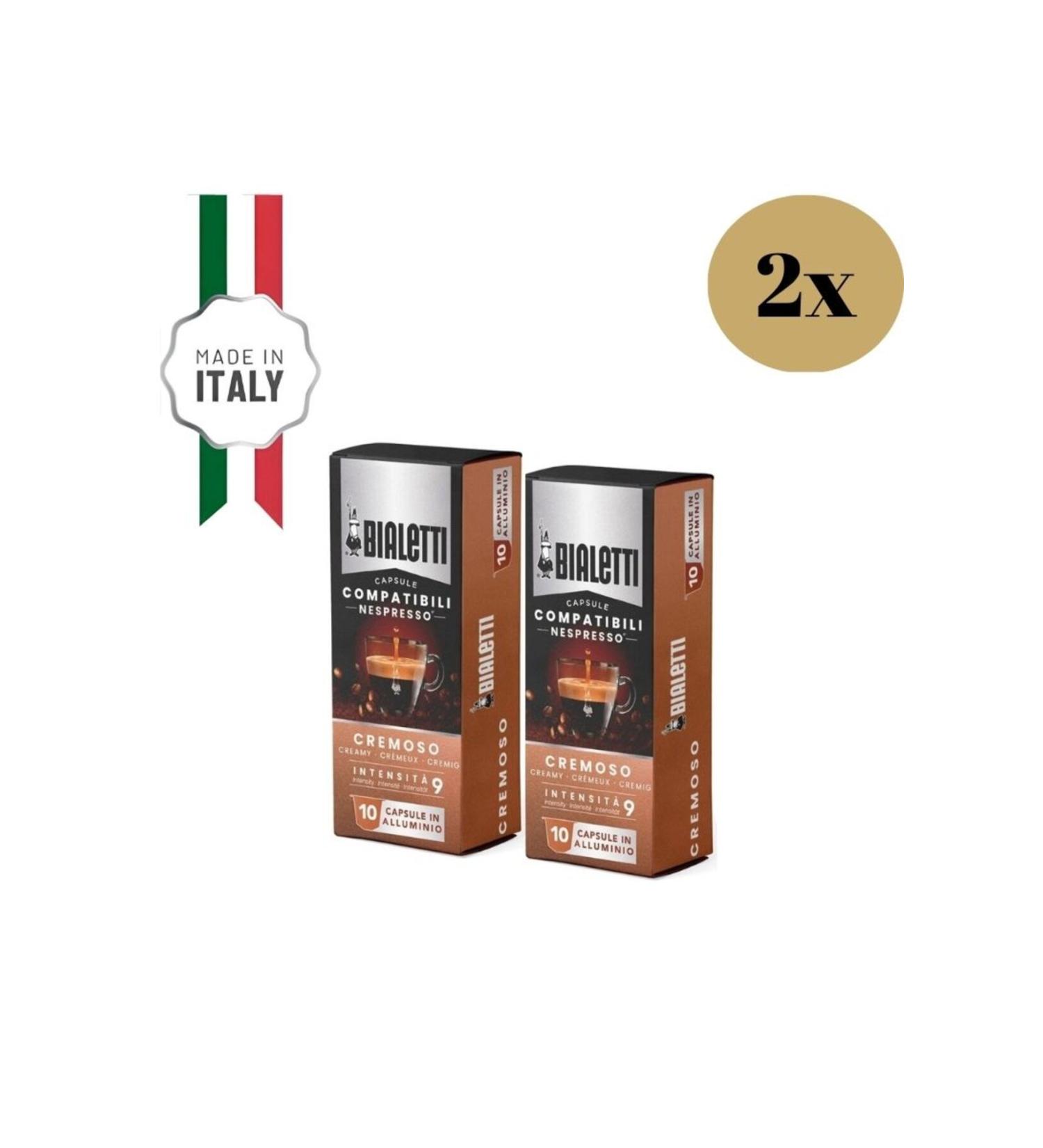 Bialetti Nespresso Compatible Cremoso Capsules 20 Pieces