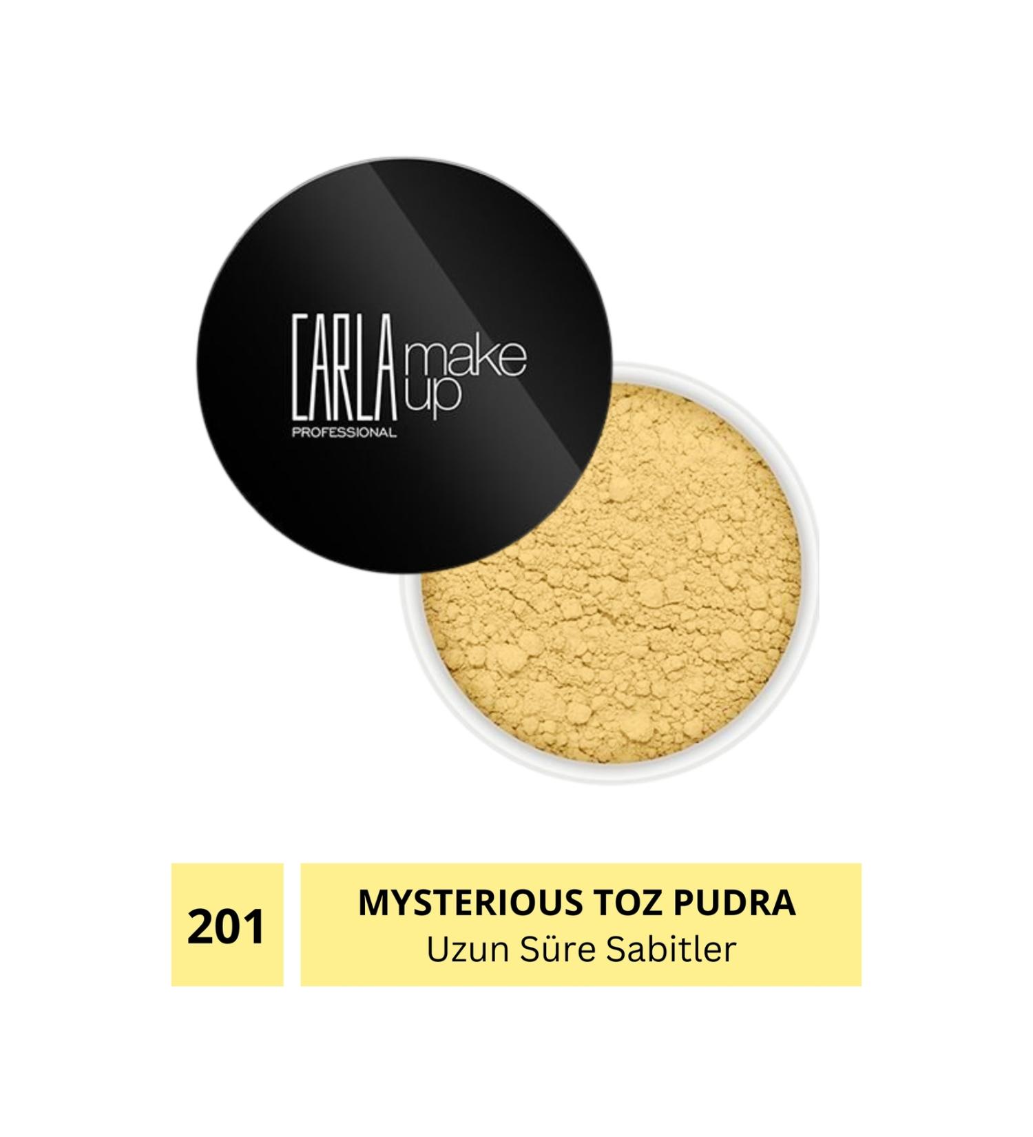 Carla Professional Make Up Loose Powder - Mysterious Powder Medium - Cream No: 201