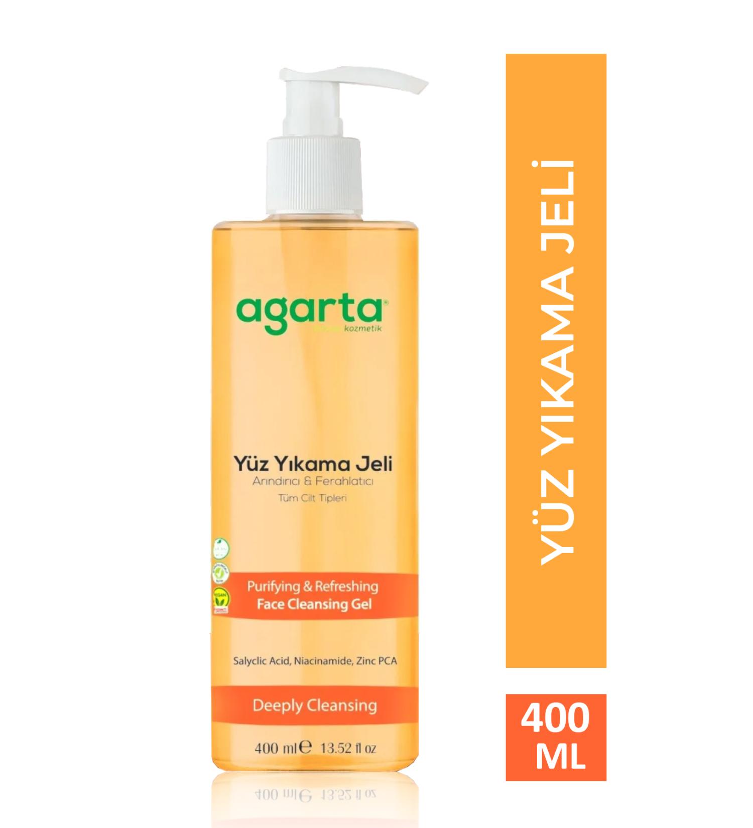 Agarta Natural Purifying and Refreshing Face Wash Gel-400 Ml-Suitable for All Skin Types - Buy Online on GoSupps.com