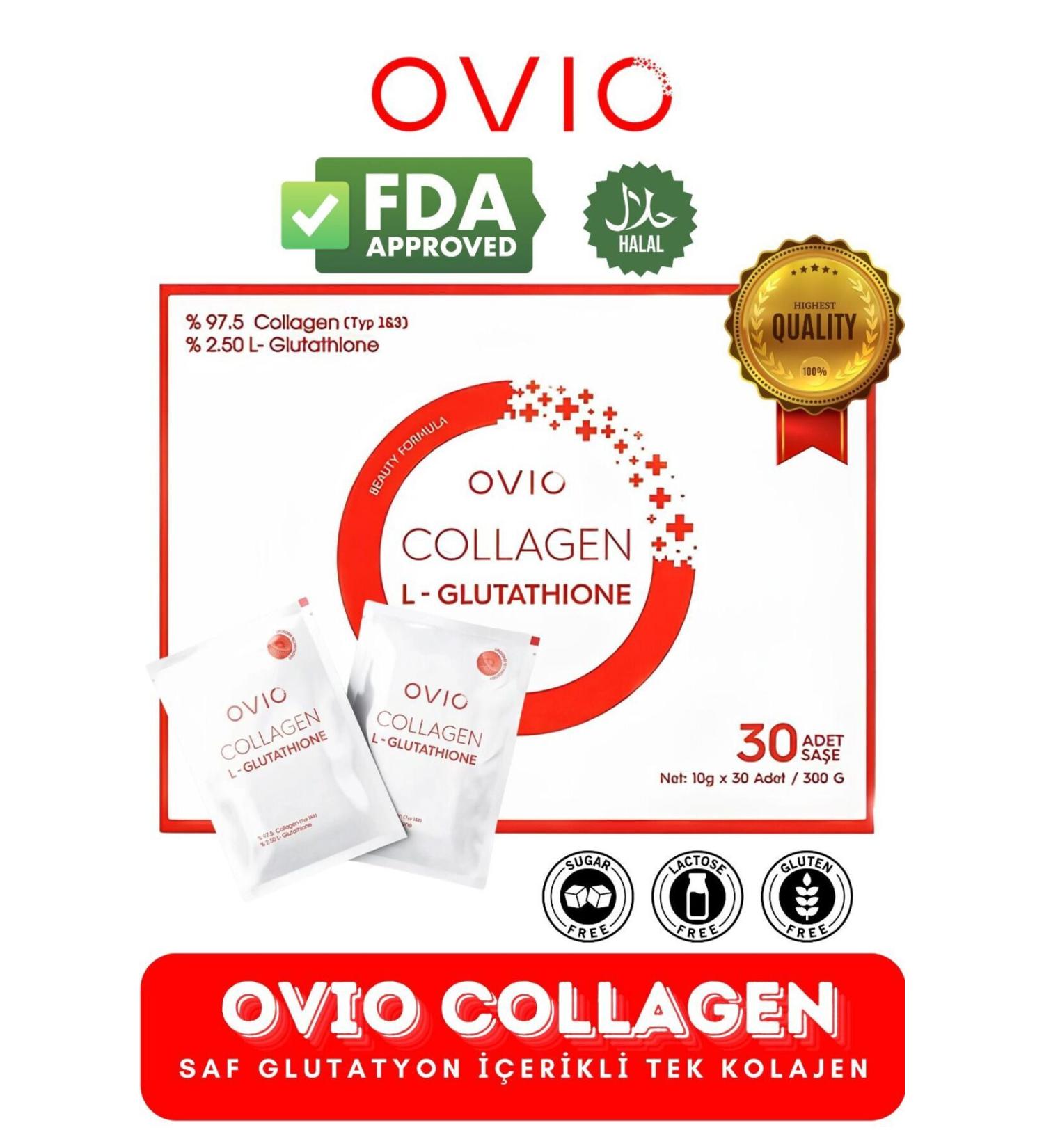 OVIO Collagen L- Glutathione 30 Sachet - Buy Online on GoSupps.com