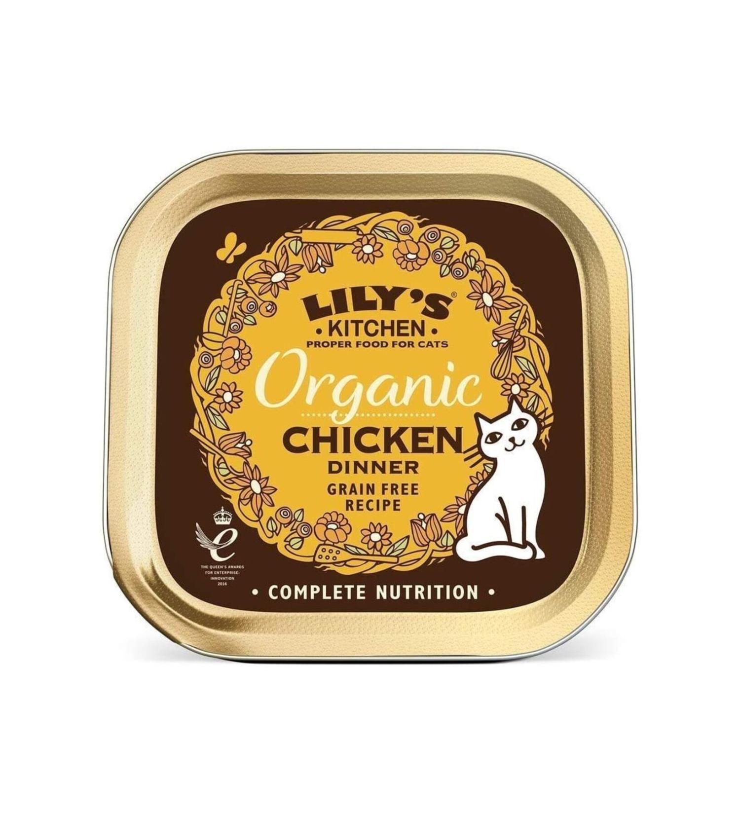 Lily's Kitchen Organic Chicken Wet Cat Food 85g - Natural and Grain-Free Taste