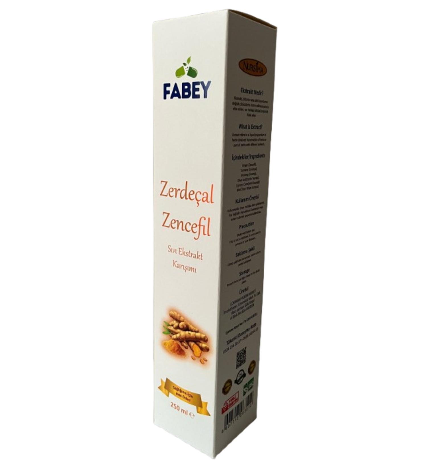 FABEY Turmeric Ginger Liquid Extract Mix 250 ml