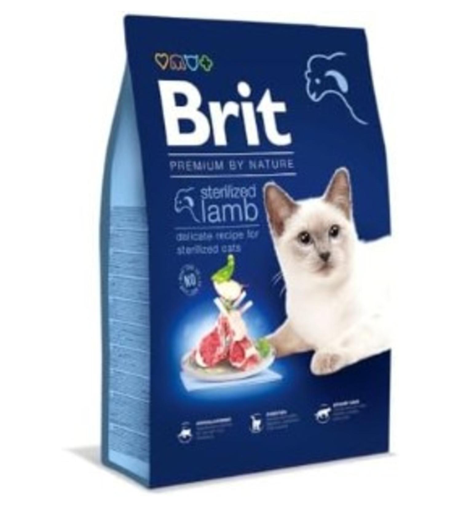 Brit Care Premium By Nature For Sterilized Cats Lamb Meat Dry Food 8 kg