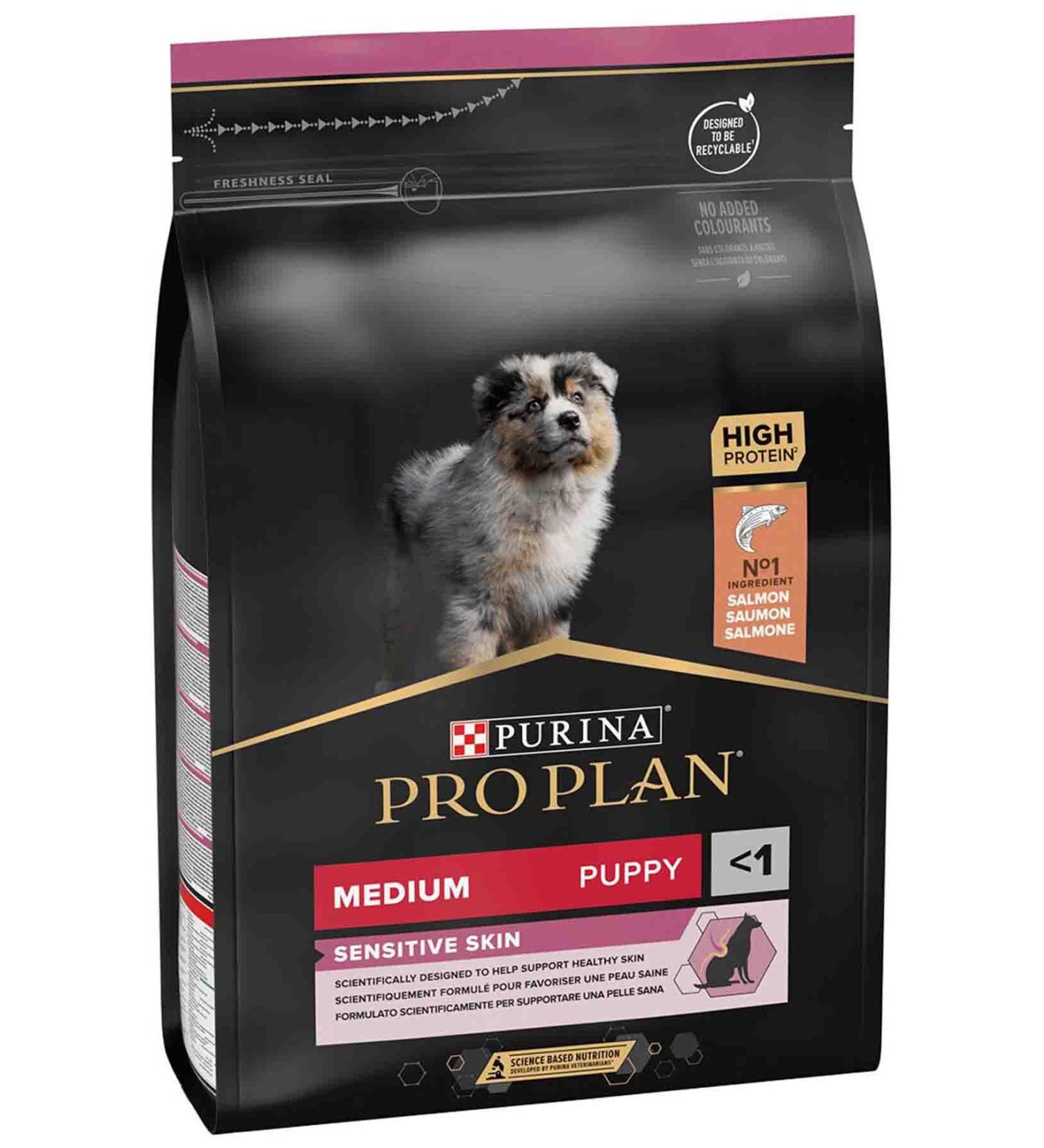 Pro Plan Puppy Salmon Medium Breed Sensitive Skin Puppy Food 3kg
