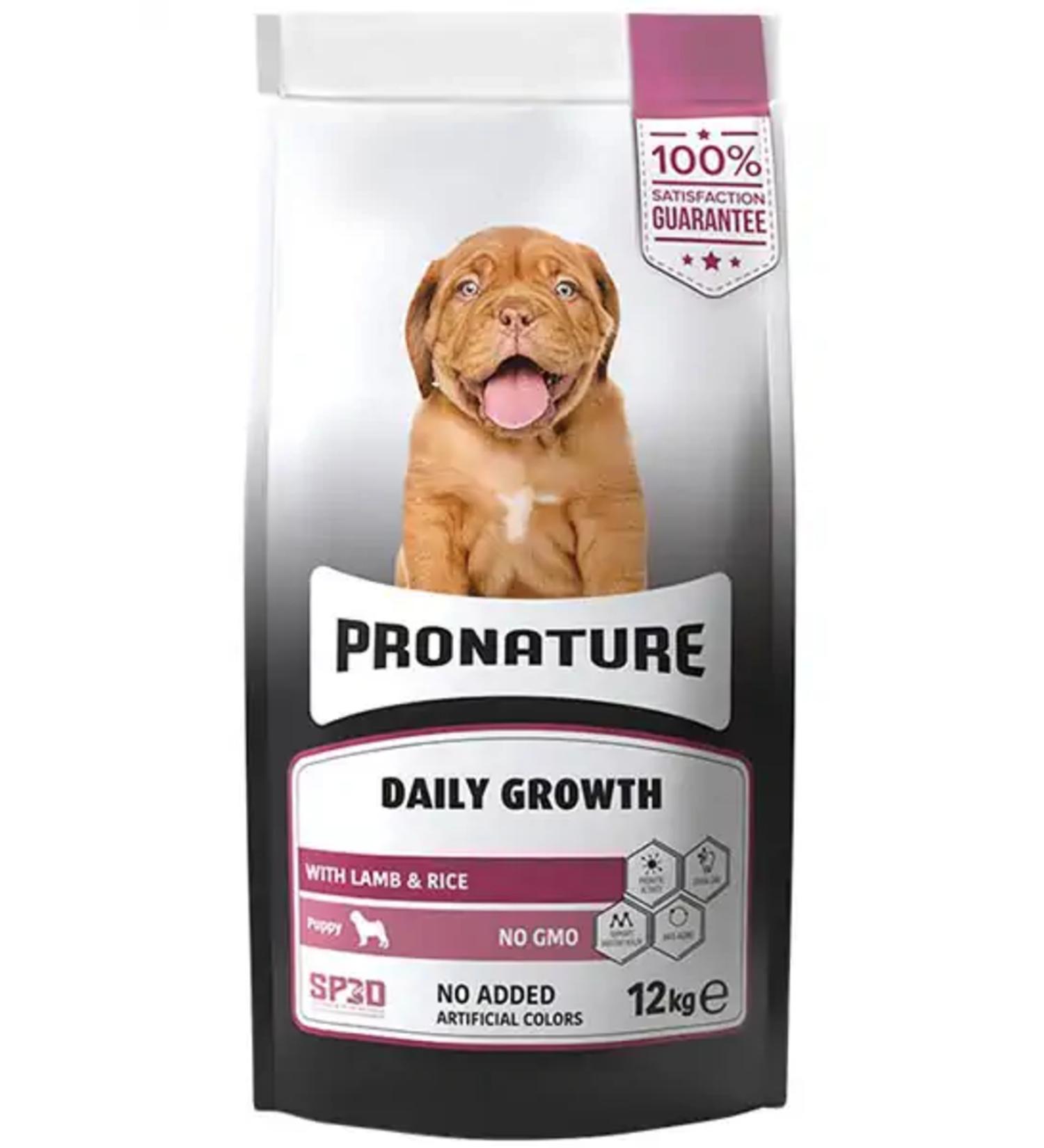 pronature Daily Growth Puppy Lamb and Rice Puppy Food 12kg