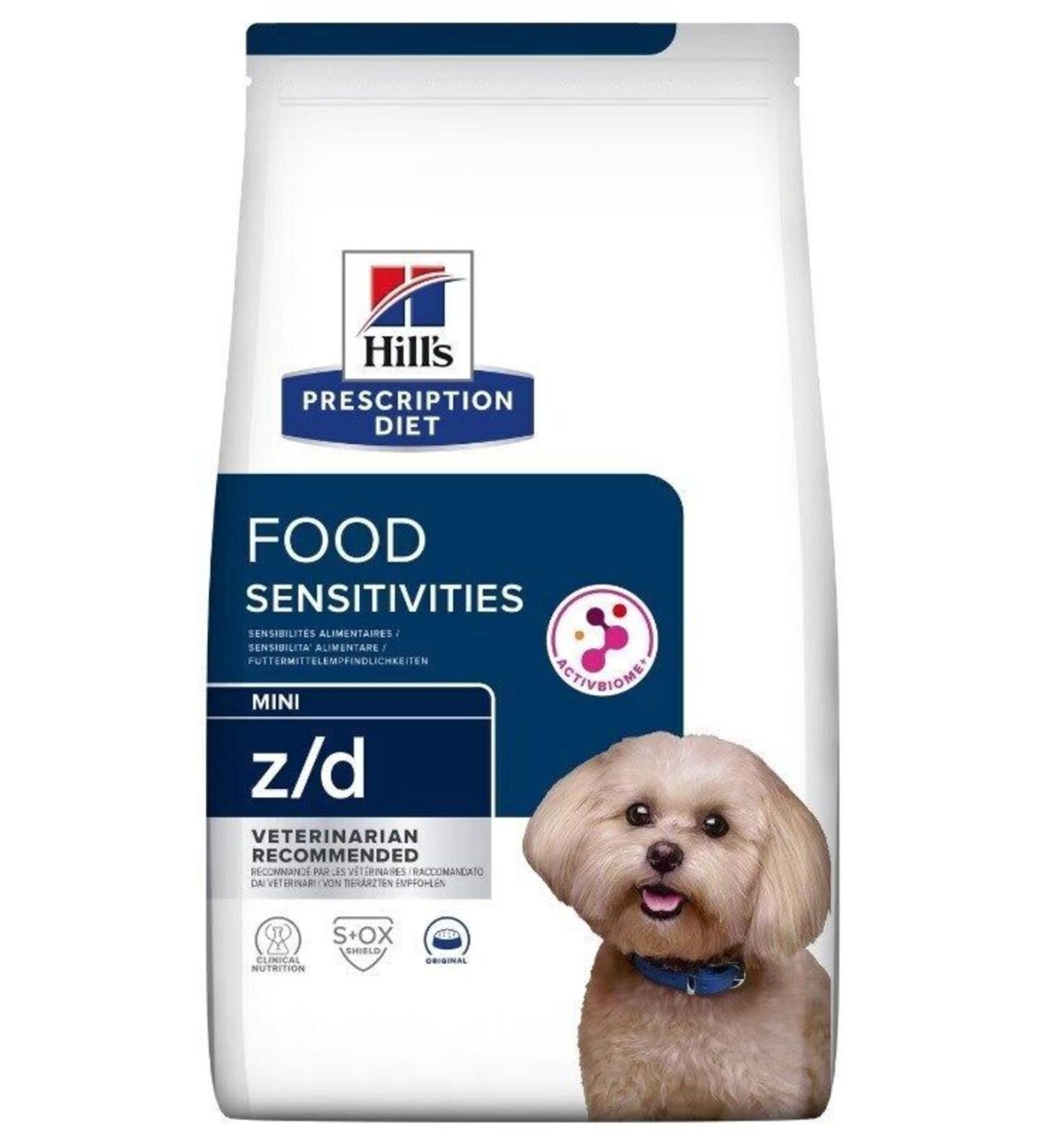 Hill's Hills Prescription Diet Food Sensitivies Z/D Mini Dog Dry Food 1 kg (stt:10/2024)