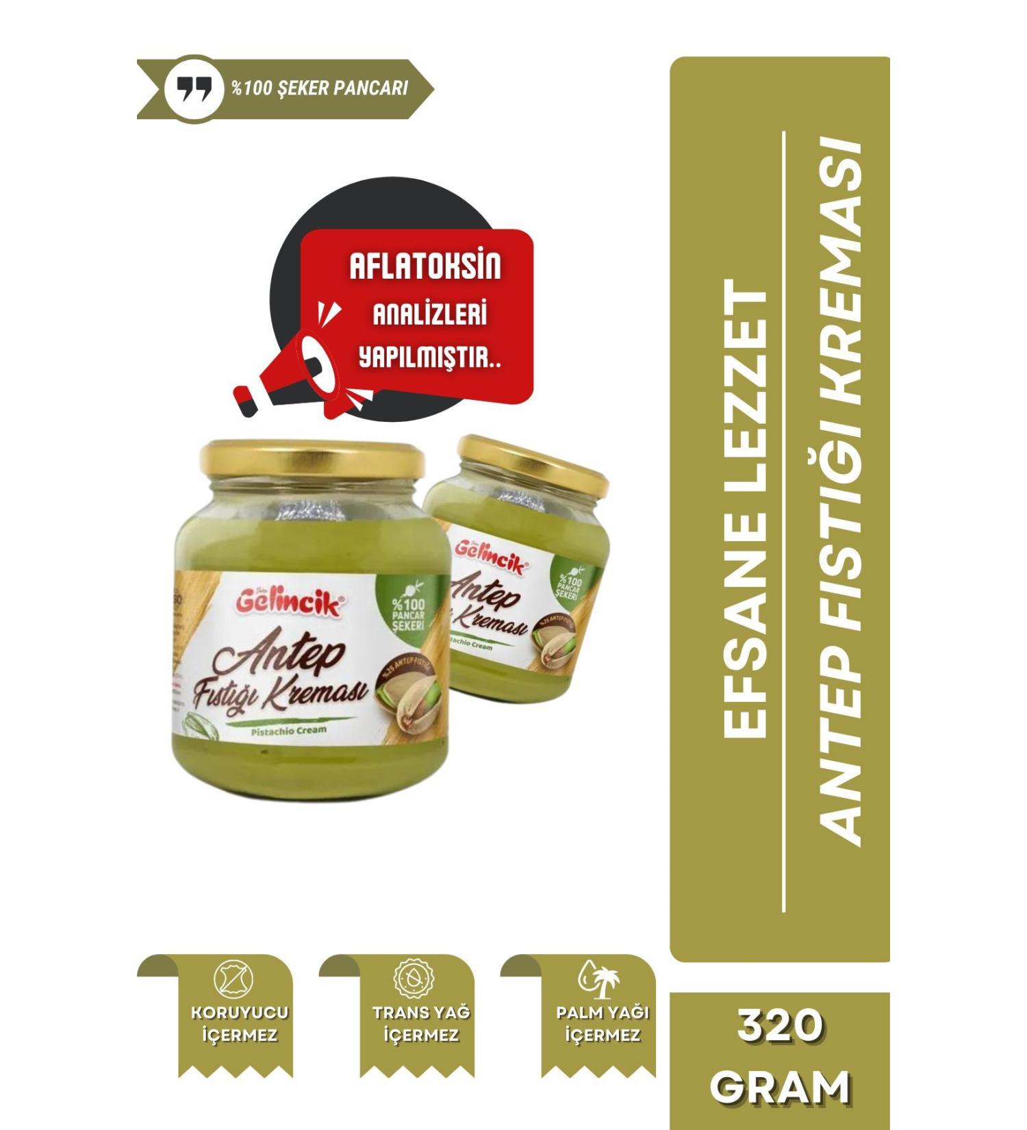 Gelincik Breakfast Spreadable Natural Additive-Free 320gr Special Production Pistachio Cream - Buy Online on GoSupps.com