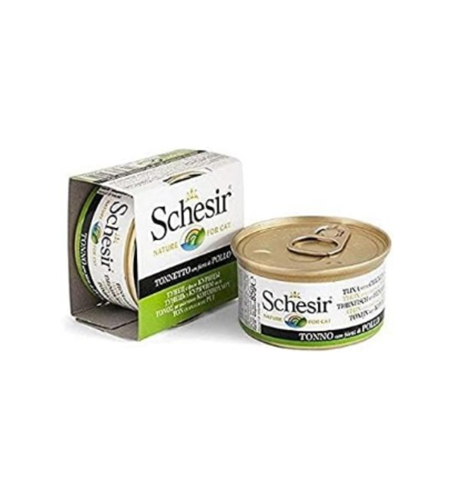 Schesir Adult Cat Canned Food 85 Gr Tuna + Chicken Meat