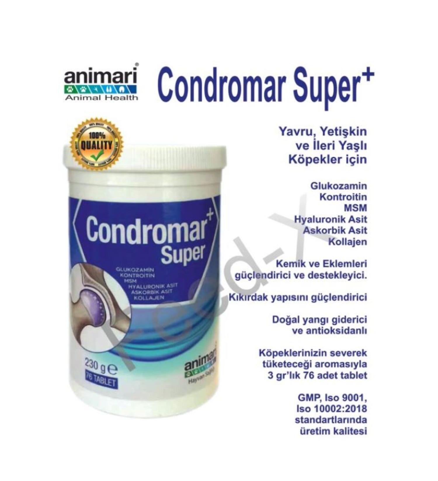 pegasuspetmarket01 Condromar Super 230 gr 76 Tablets for dogs