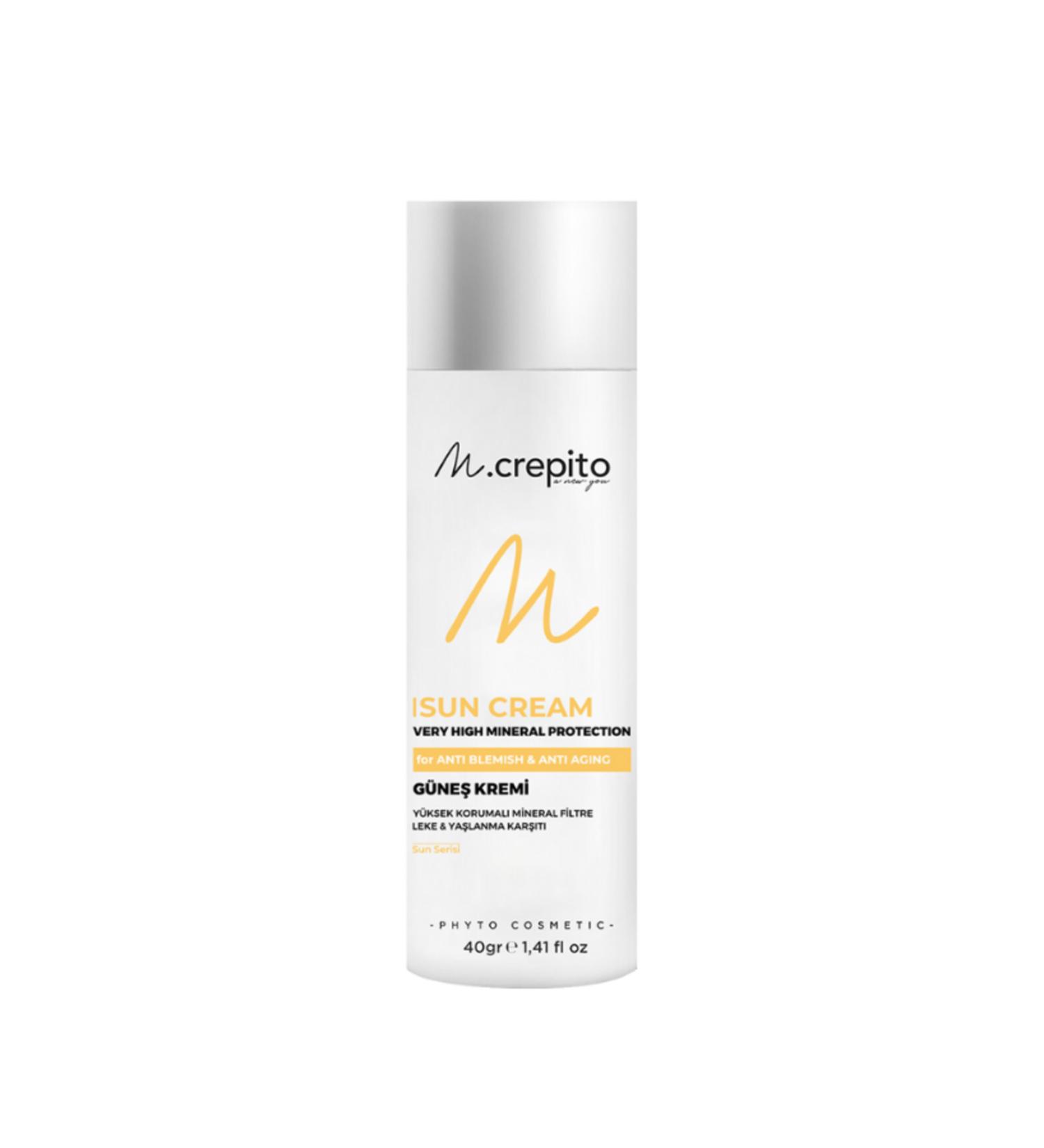 Mcrepito New Generation Mineral Filter Sunscreen Anti-Blemish & Anti-Aging 40 gr - Buy Online on GoSupps.com