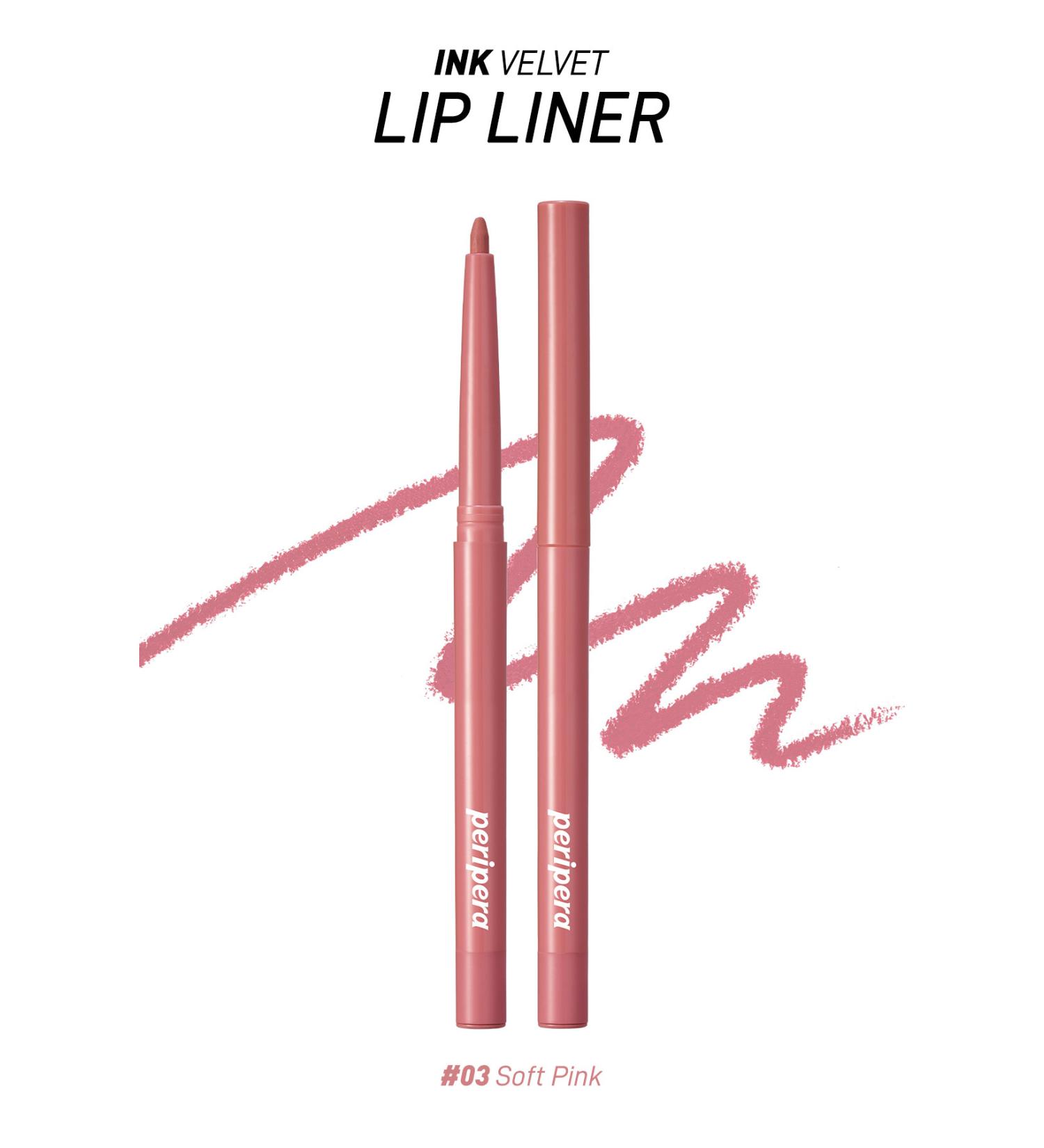 PERIPERA Velvet Finish Intensely Pigmented Lip Liner PERIPERA Ink Velvet Lip Liner (03 Soft Pink) - Buy Online on GoSupps.com