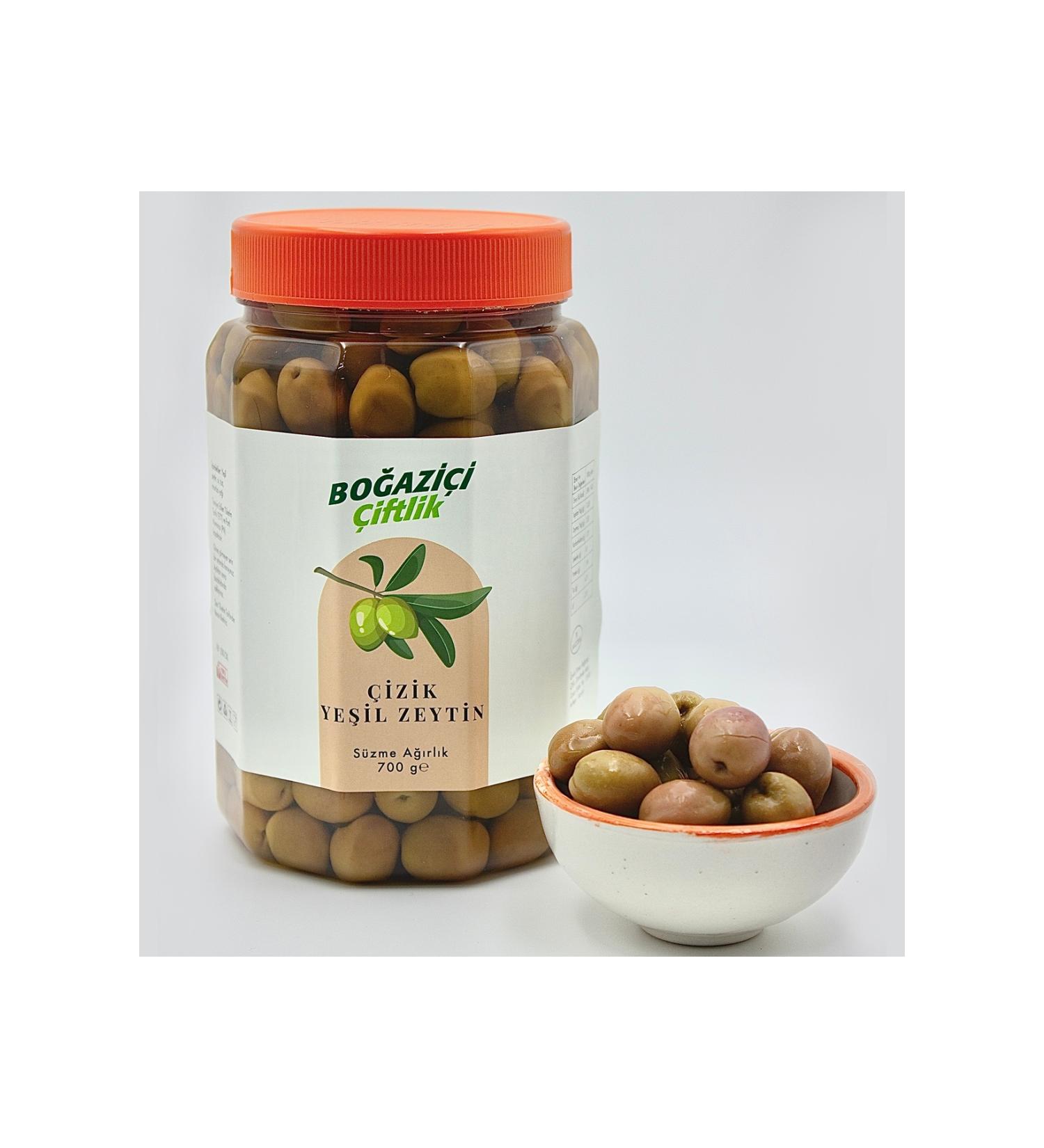 Bogazici Farm Scratched Green Olives
