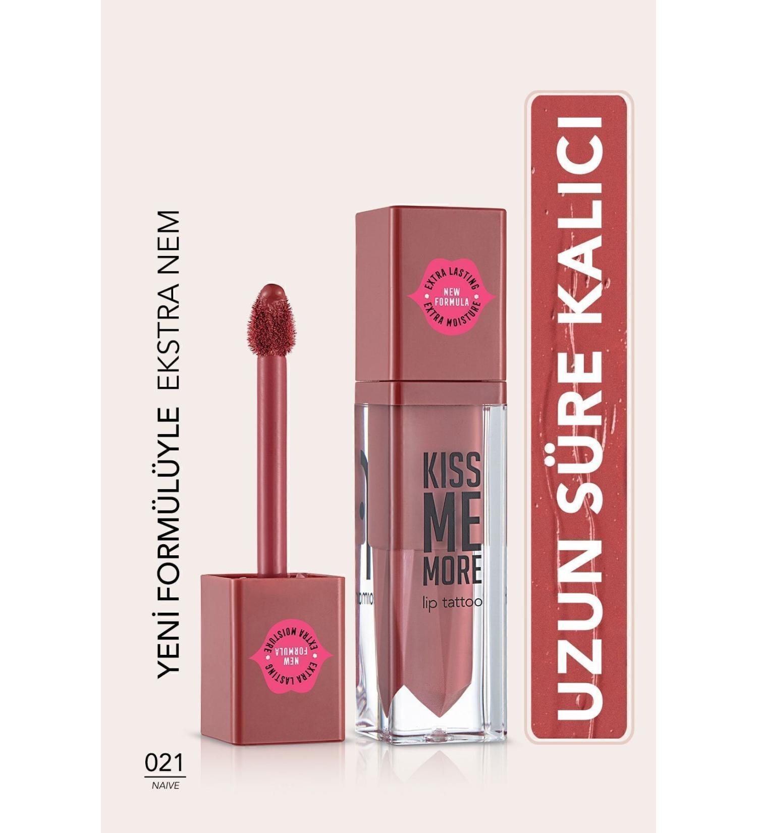 Flormar Long Lasting Matte Lipstick - Kiss Me More-021 Naive-8682536040884 - Buy Online on GoSupps.com