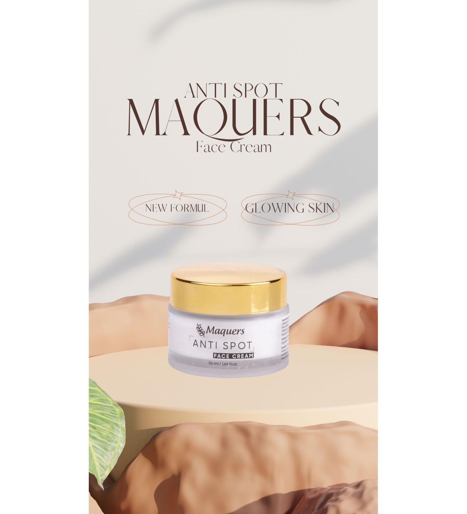 Maquers Anti-Blemish Vitamin C Blemish Cream 50ml Vegan Brightening Tone Equalizing Moisturizer - Buy Online on GoSupps.com