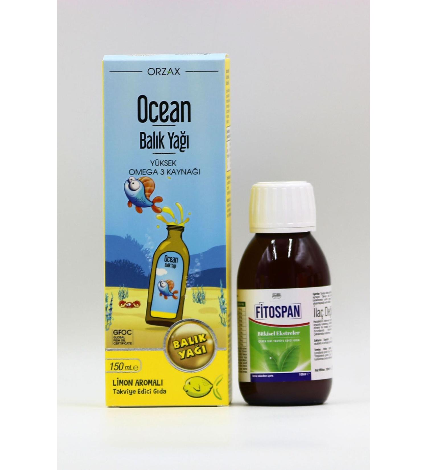 Fitospan Cough Syrup Containing Ocean Fish Oil Omega3 Lemon and Herbal Extracts - Buy Online on GoSupps.com