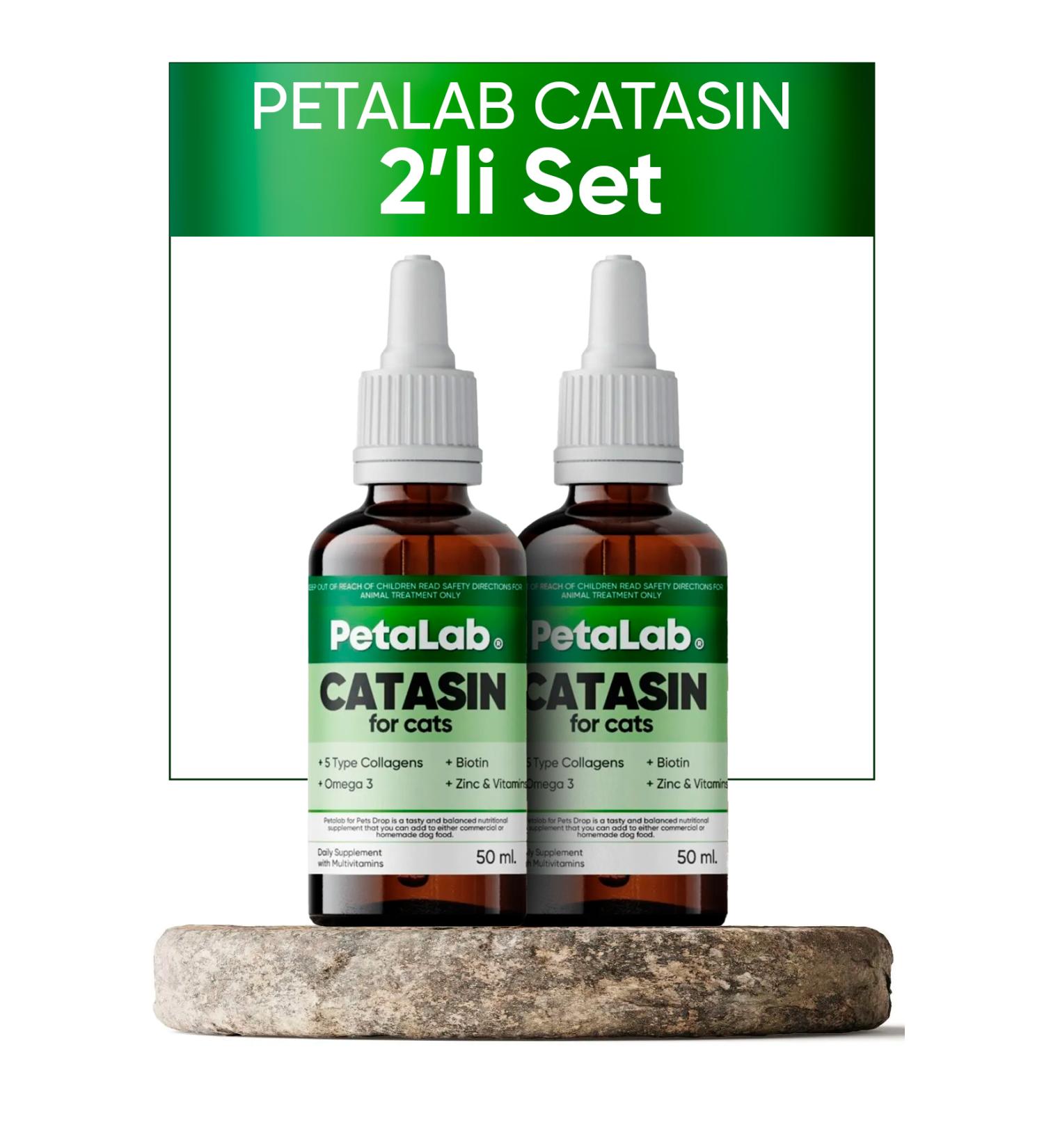 Petalab Catasin For Cats 50 ml (COLLAGEN HAIR HEALTH DROP FOR CATS) SET OF 2