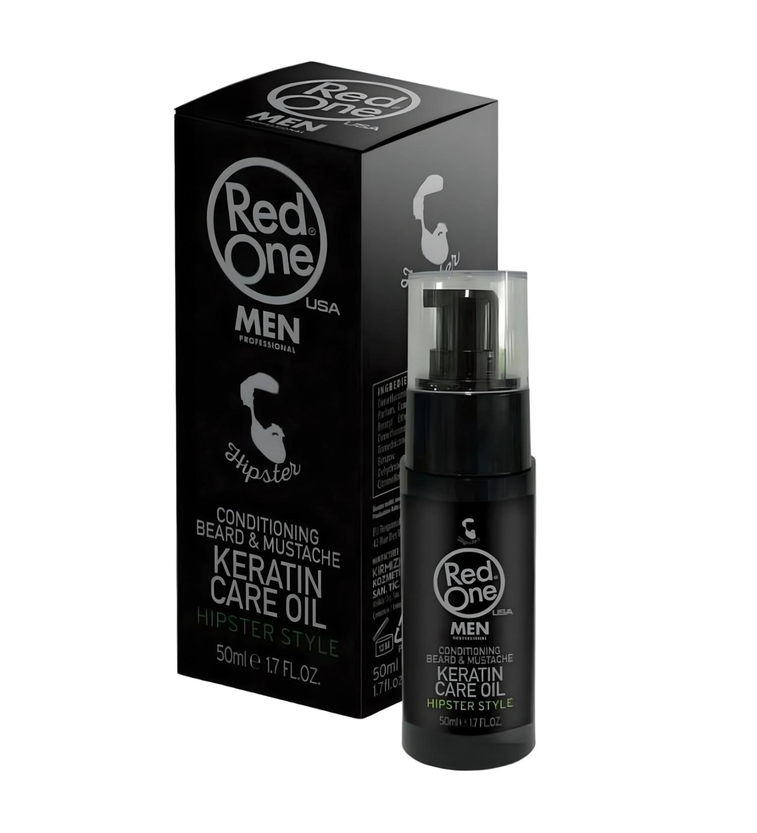 Red One Redone Beard & Moustache Care Oil Keratin 50 ml - Buy Online on GoSupps.com