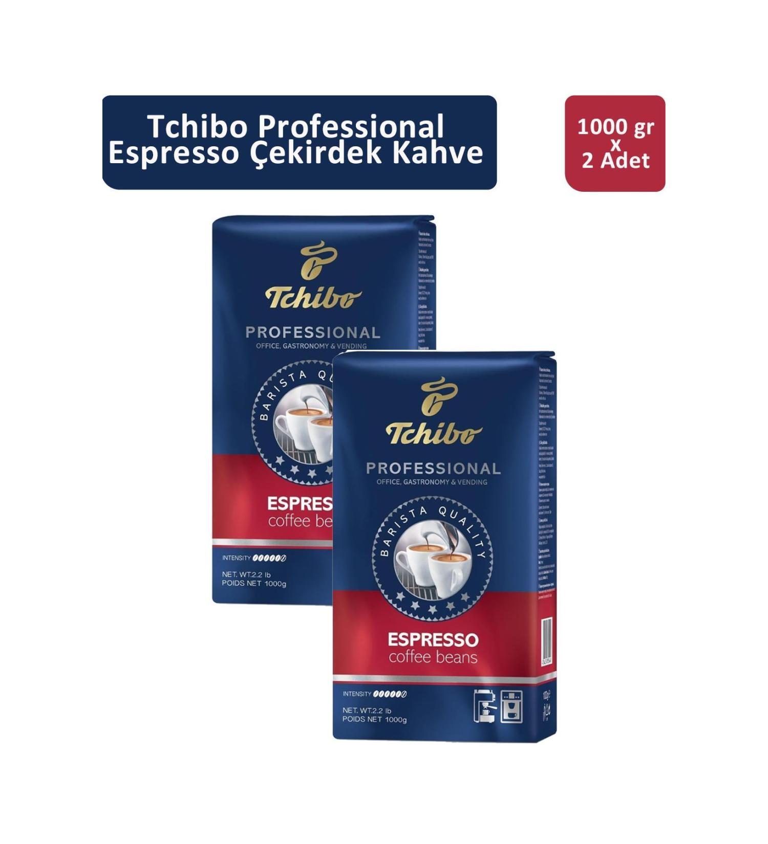 Tchibo Professional Espresso Coffee Beans 1 kg x 2 Pieces