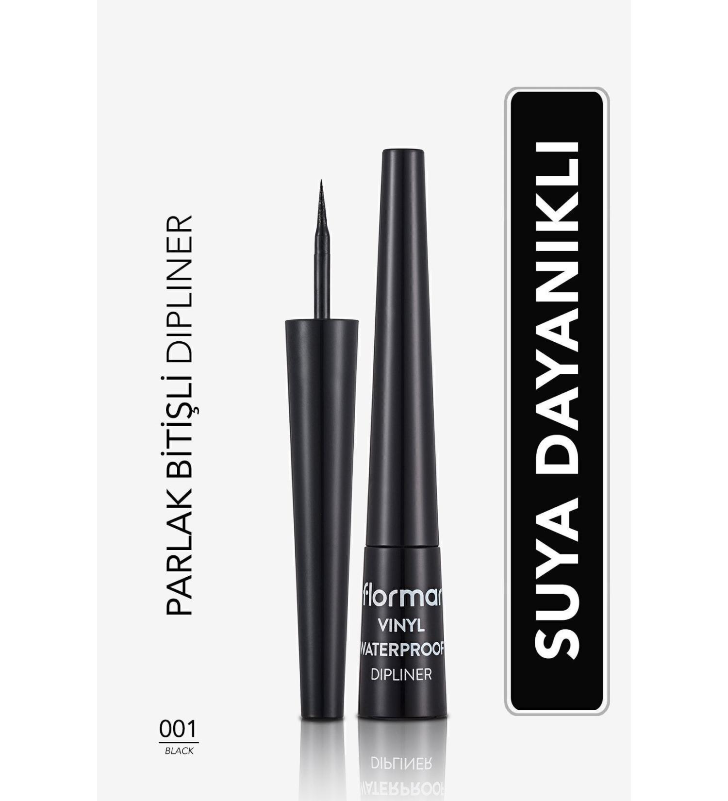 Flormar Waterproof Glossy Dipliner Black 001 Black Natul Nb 865 - Buy Online on GoSupps.com