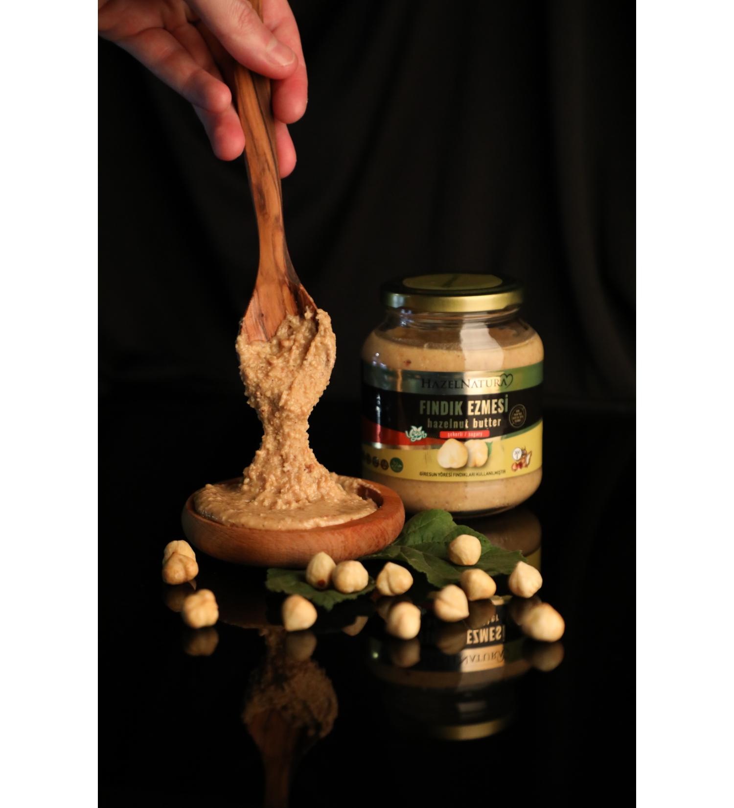 HAZELNATURA Natural Hazelnut Paste with Sugar Glass Jar p Hazelnut 0 Beetroot Sugar 500 G