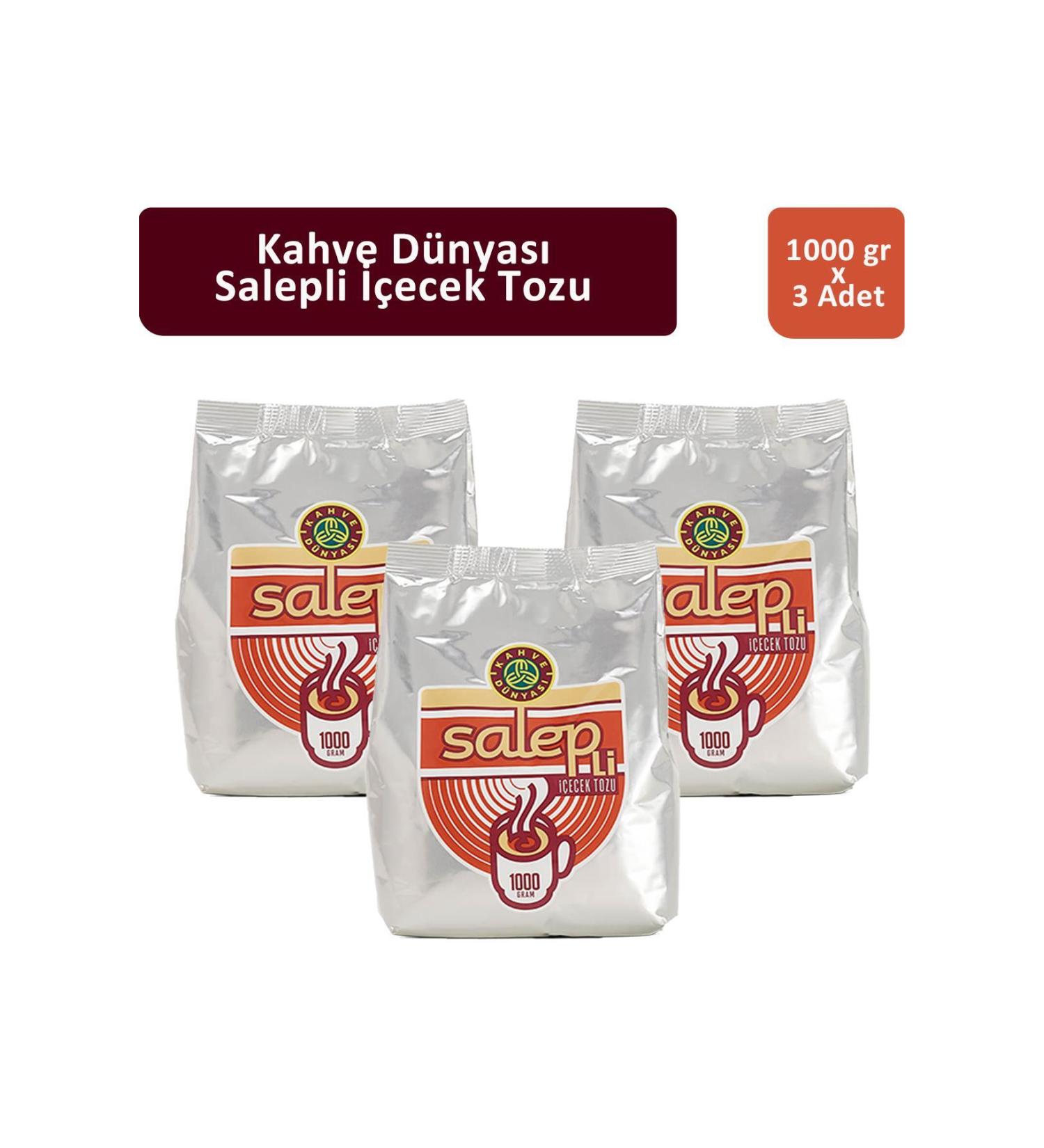Coffee World Coffee World Salep 1000 gr x 3 Pieces