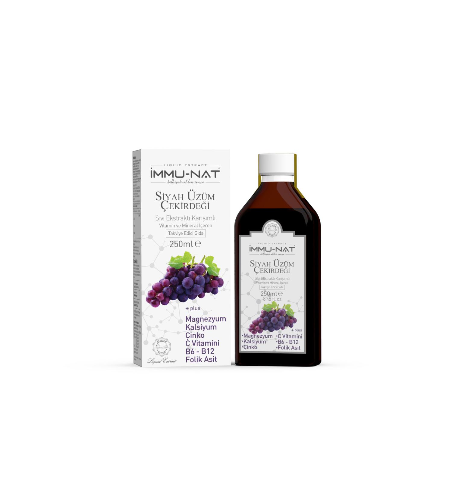 Immu-Nat Black Grape Seed Extract - Magnesium Supported