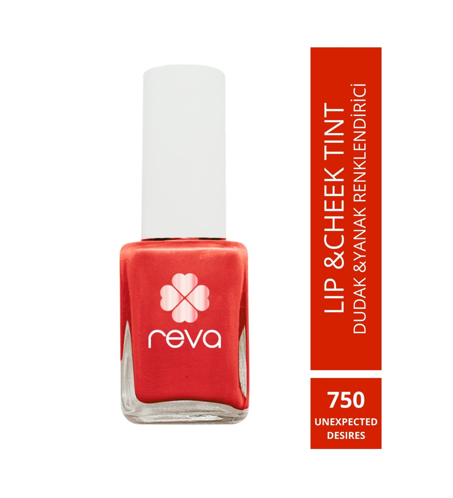 REVA Red Lip & Cheek Tint Unexpected Desires No:750 10 ml
