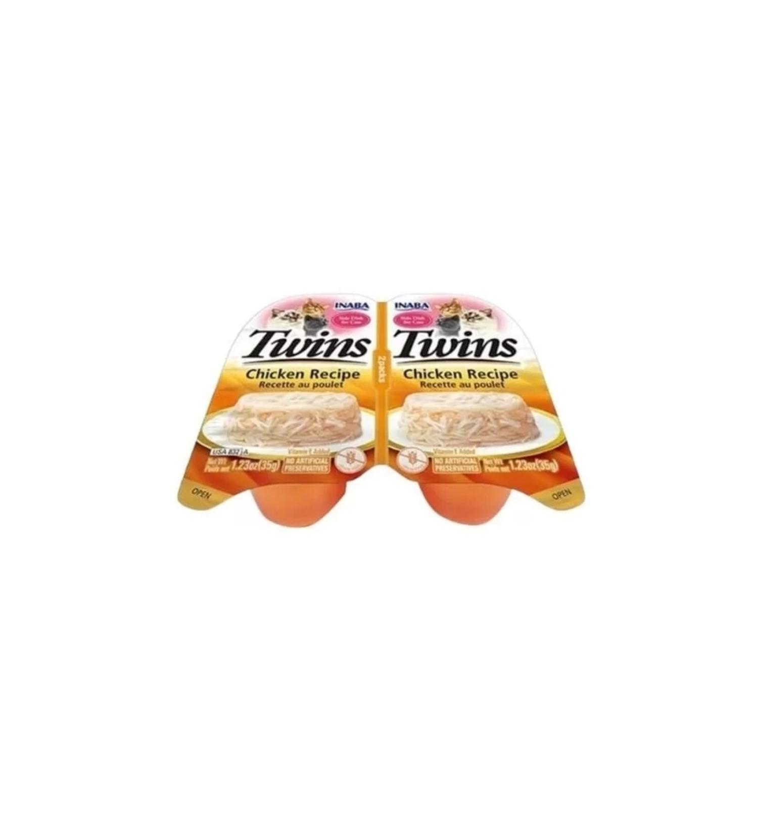 Inaba Twins Adult Canned Cat Food with Chicken in Jelly 35 gr 2 Pieces