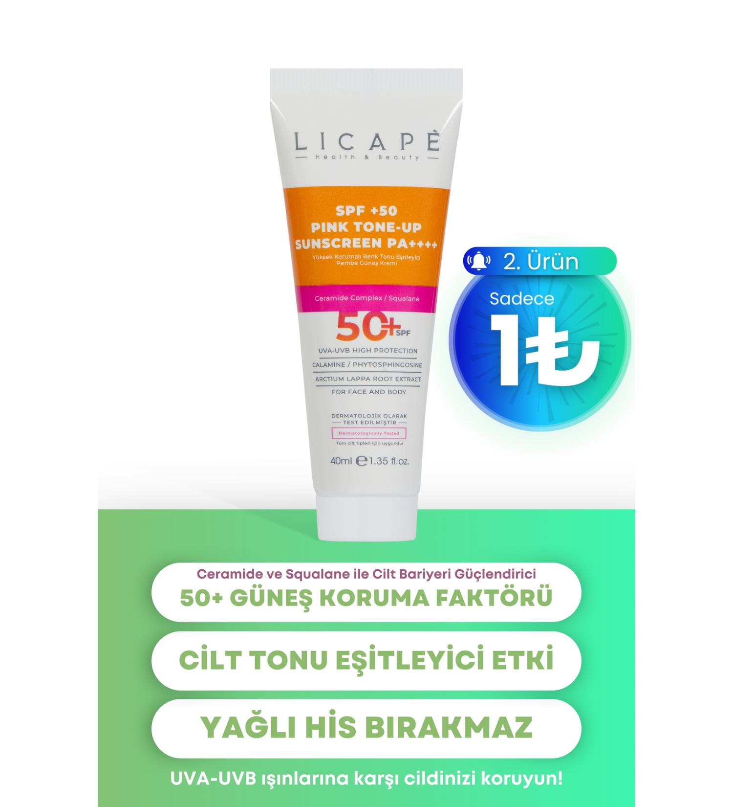 Licape High Protection Color Tone Equalizer Pink - Pink Sun Cream 40 ml - Buy Online on GoSupps.com