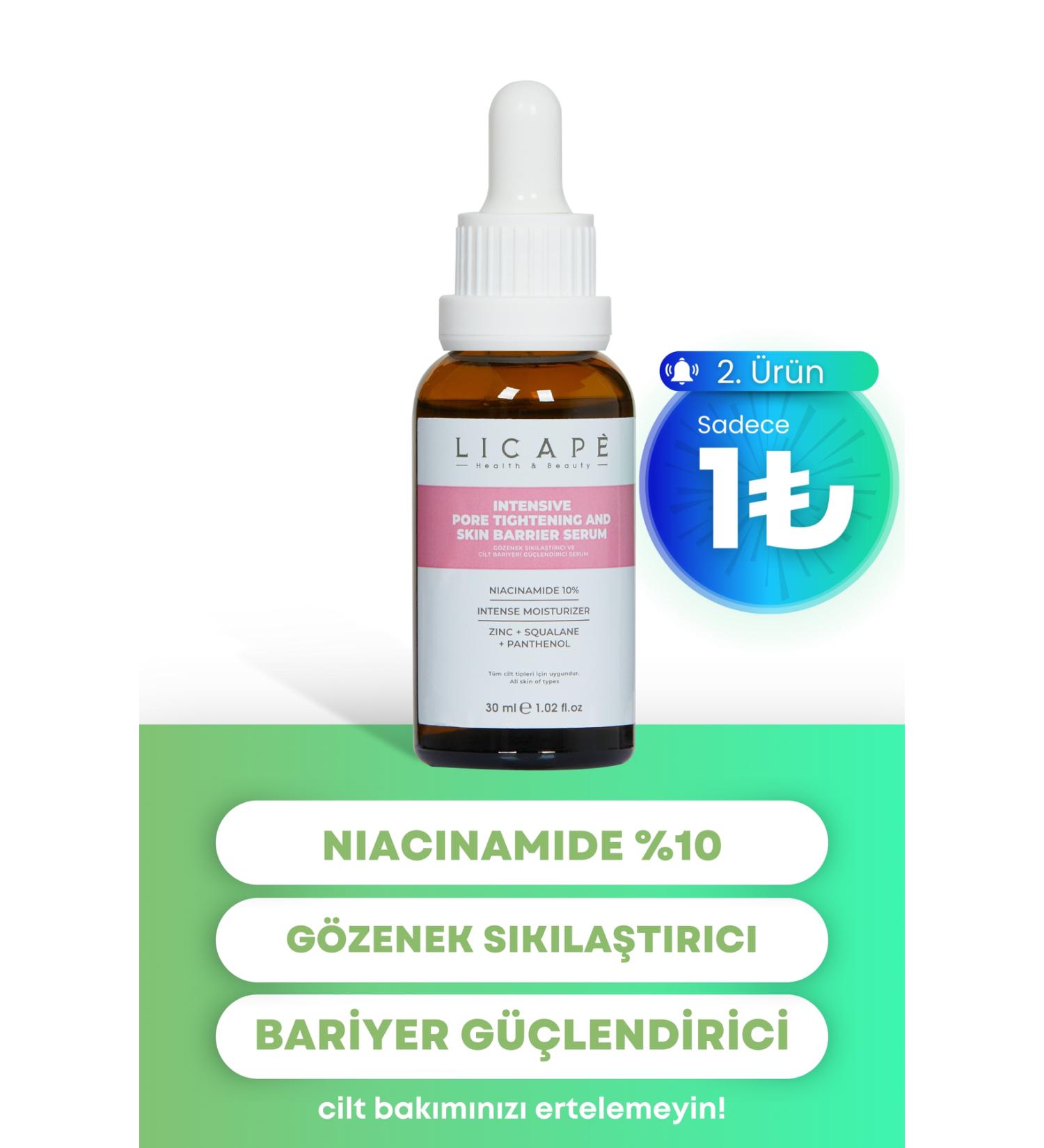 Licape Pore Tightener and Skin Barrier Strengthener Niacinamide Serum 30ml - Buy Online on GoSupps.com