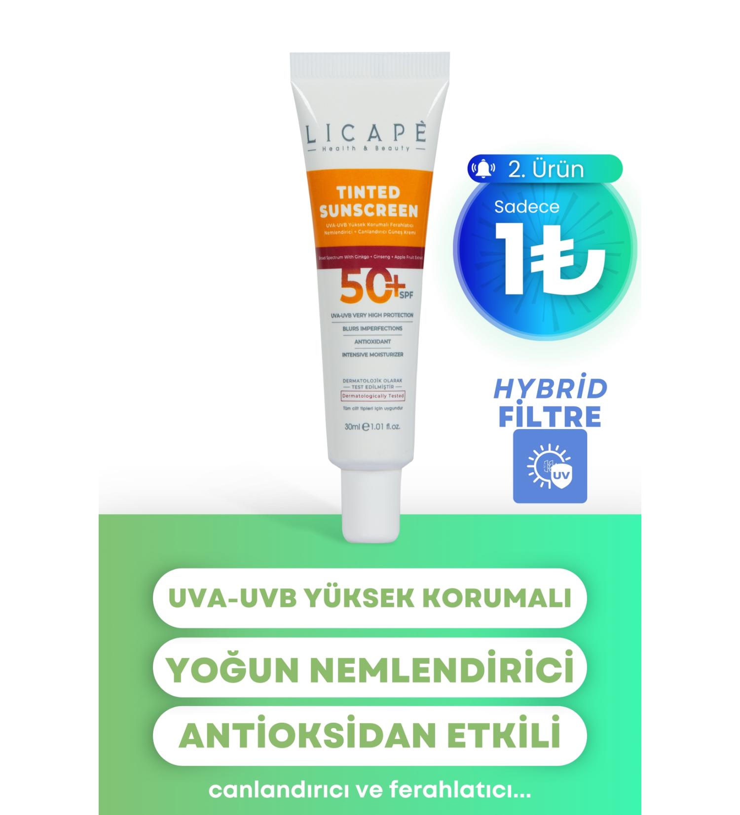 Licape High Protection Tinted (CONCEALER) 50 Spf Sun Cream - Buy Online on GoSupps.com