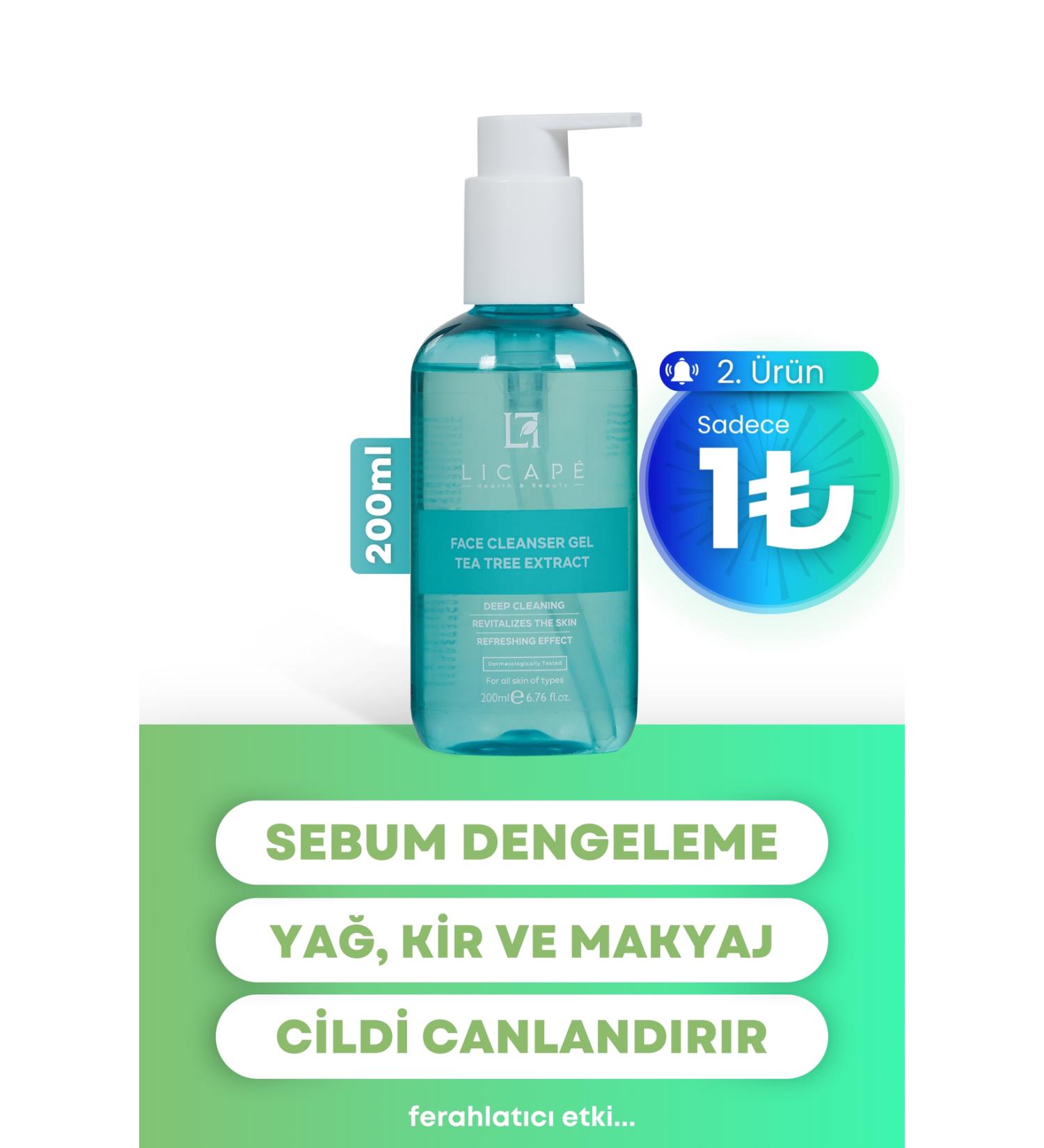 Licape Tea Tree Essence Facial Cleansing Gel 200 ml - Buy Online on GoSupps.com