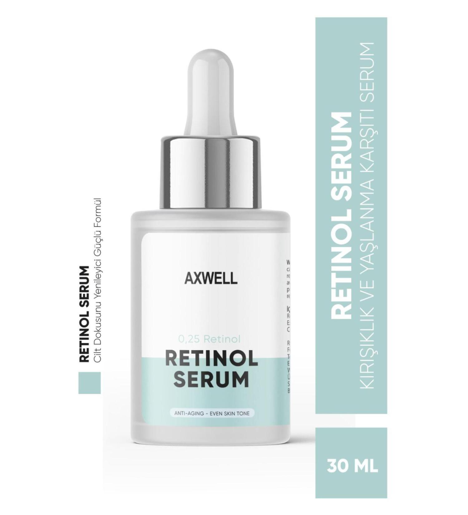 AXWELL Anti-Wrinkle Repairing and Brightening Retinol Serum - Buy Online on GoSupps.com
