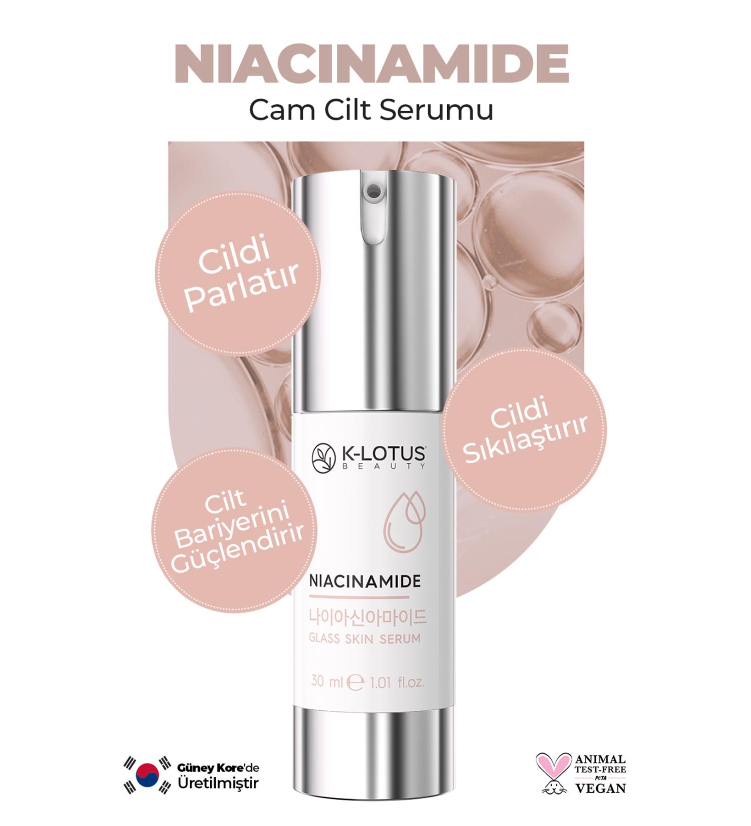 K-Lotus Beauty Brightens Firms and Strengthens Skin Barrier Glass Skin Niacinamide Glass Skin Serum - Buy Online on GoSupps.com