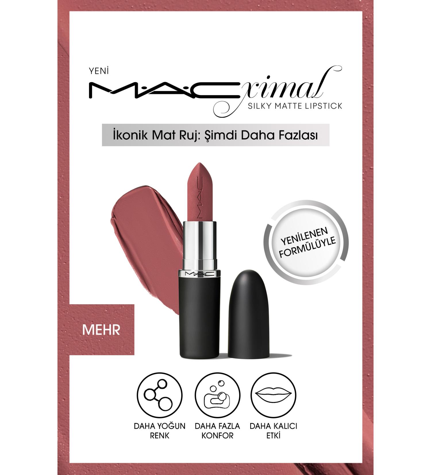 Mac M a cx mal Silky Matte Lipstick Moisturizing Effect Intense Color Lipstick - Mehr - Buy Online on GoSupps.com