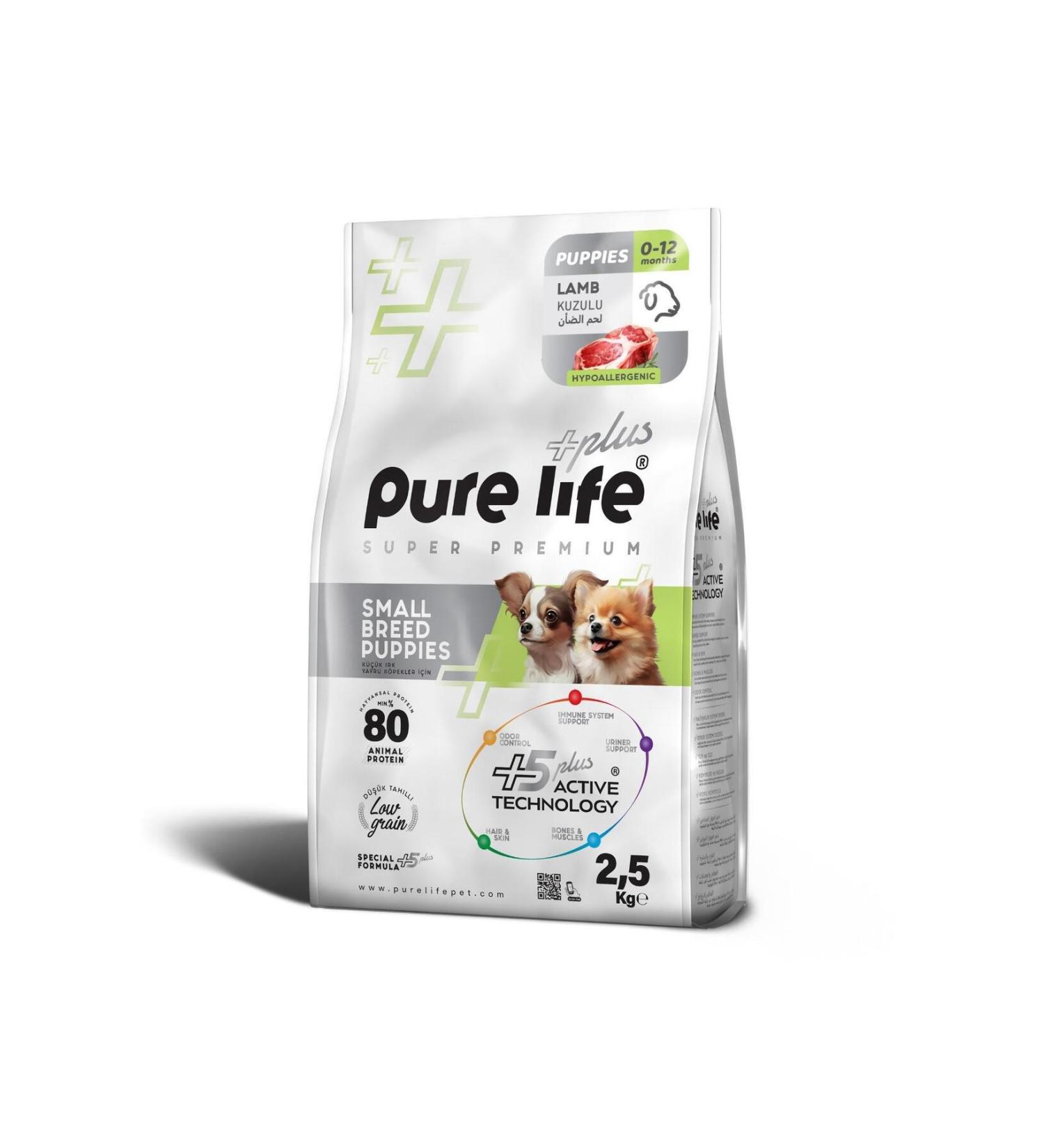 PureLife Plus Lamb Small Breed Puppy Food 2.5 Kg