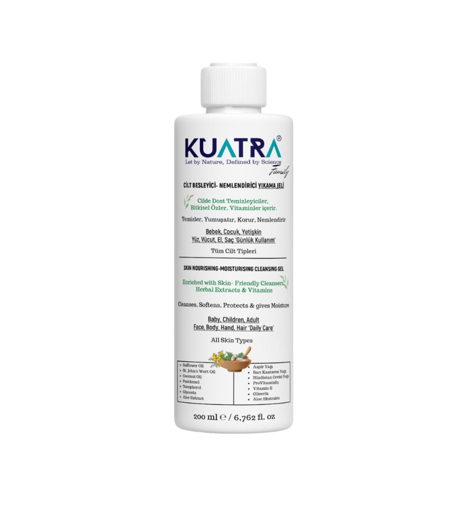 Kuatra Moisturizing Nourishing Cleansing Gel 200ml (FRAGRANCE-FREE) - Buy Online on GoSupps.com
