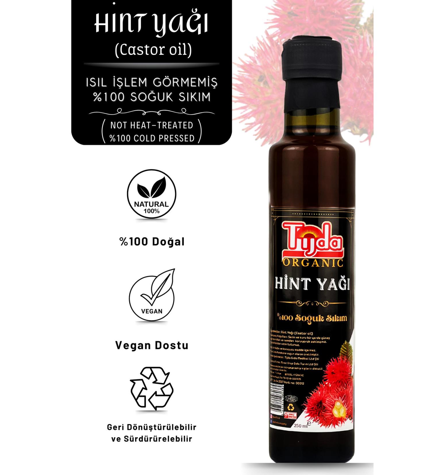 TIJDA Castor Oil (Cold Pressed) 250 Ml - Buy Online on GoSupps.com