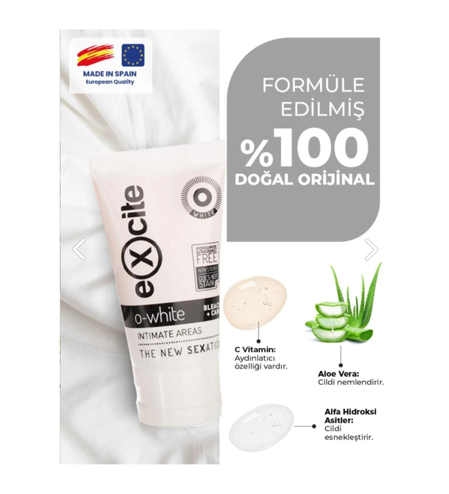 exc te Excite O-White - Whitening and Care Cream 50 ml - Buy Online on GoSupps.com