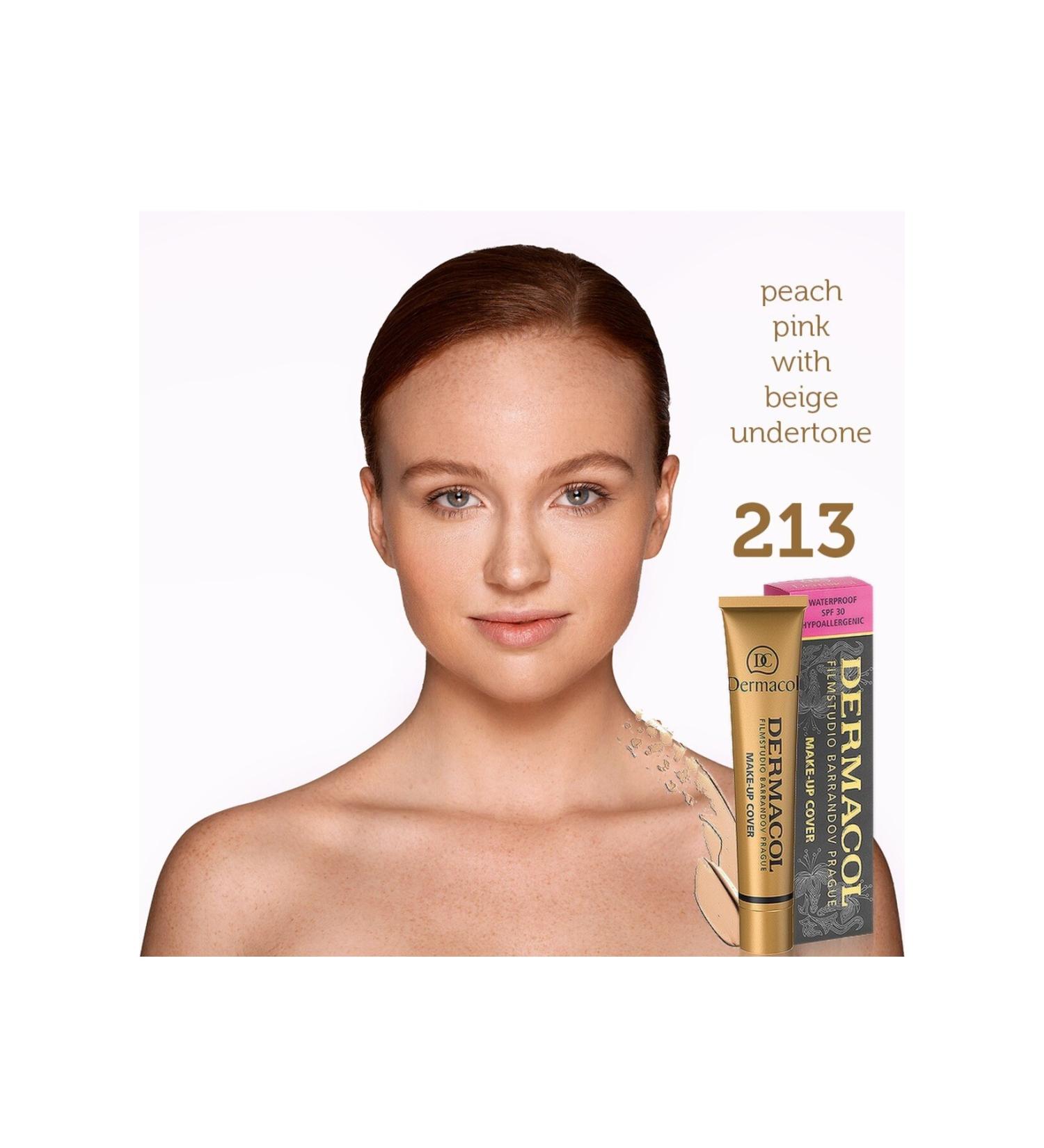 Dermacol Make Up Cover Foundation-213 Long-Lasting Waterproof Full Coverage Liquid Foundation - Buy Online on GoSupps.com