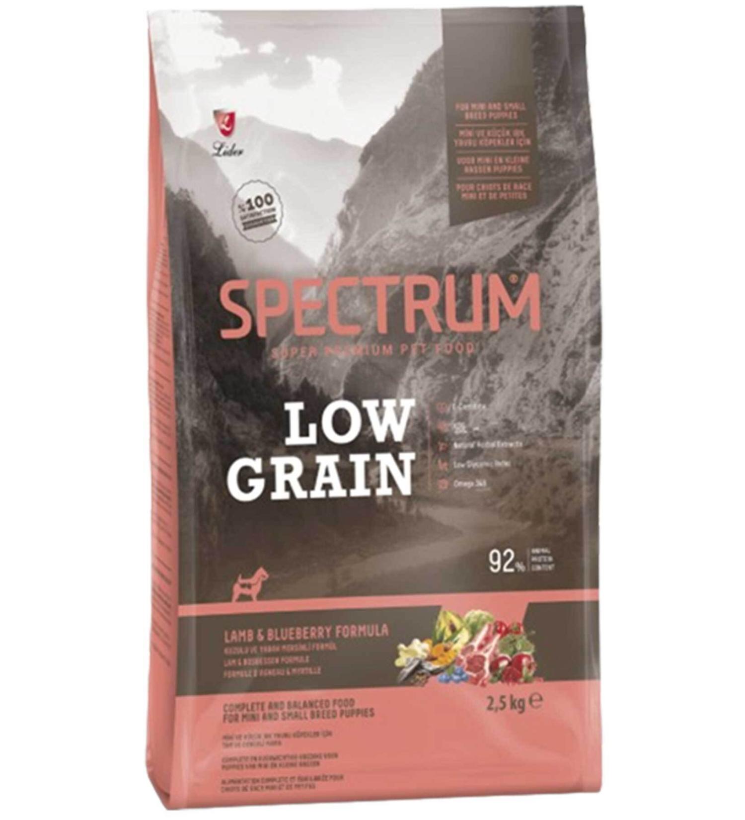 Spectrum Low Grain Lamb Blueberry Small Breed Puppy Food 2.5kg