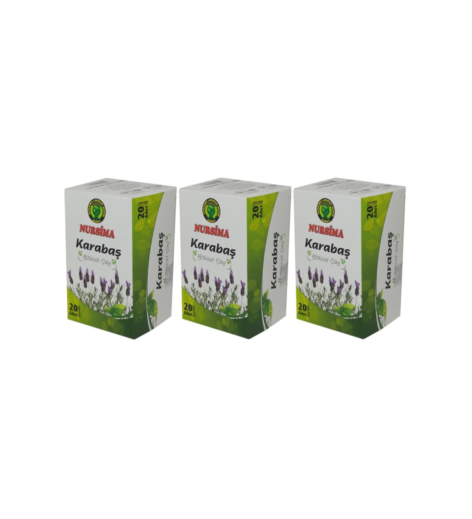 Nursima Karabas Herbal Tea 20 Filter Bags 3 Boxes
