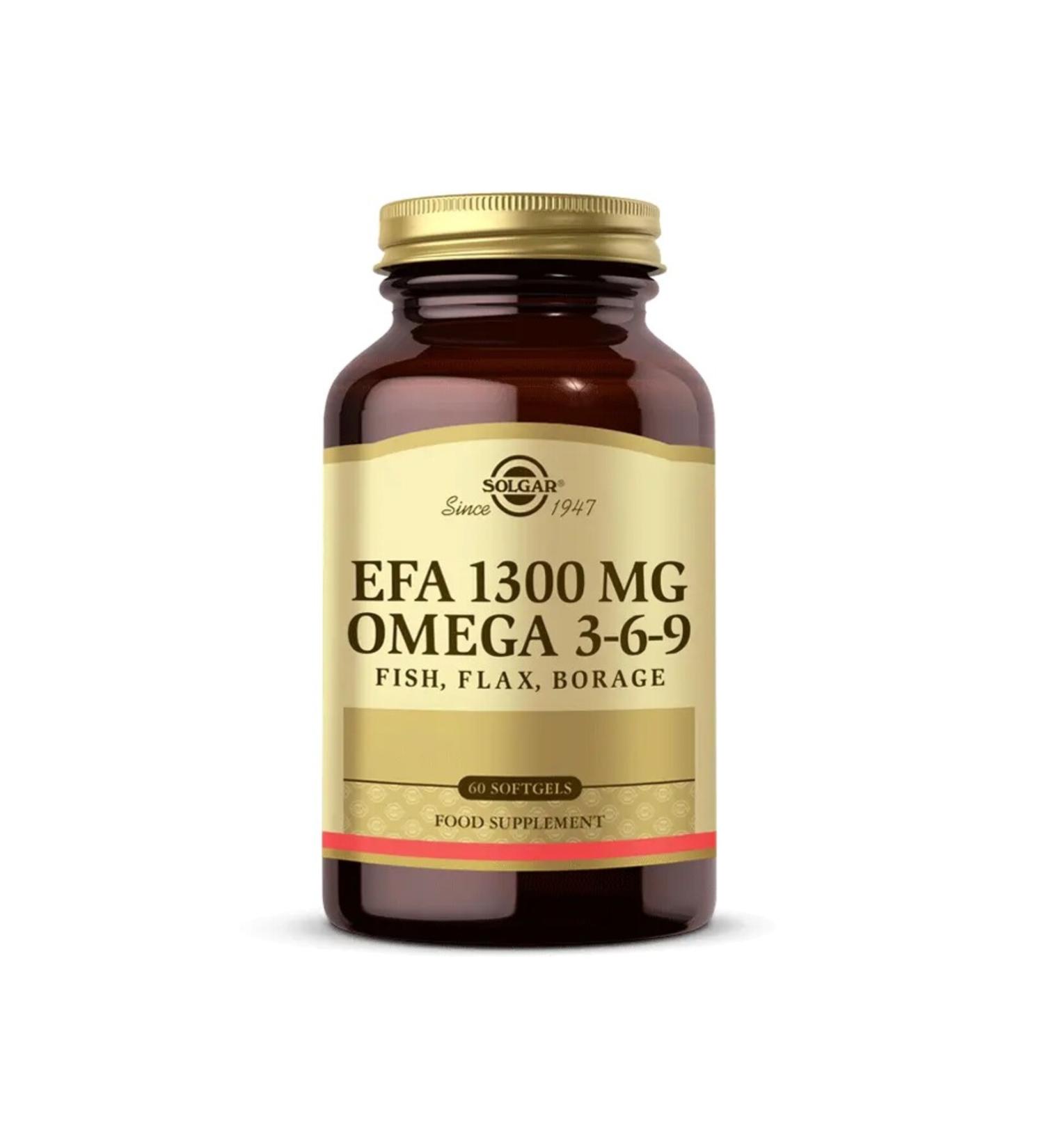 Solgar Omega 3-6-9 Efa 1300mg 60 Softgel - Buy Online on GoSupps.com
