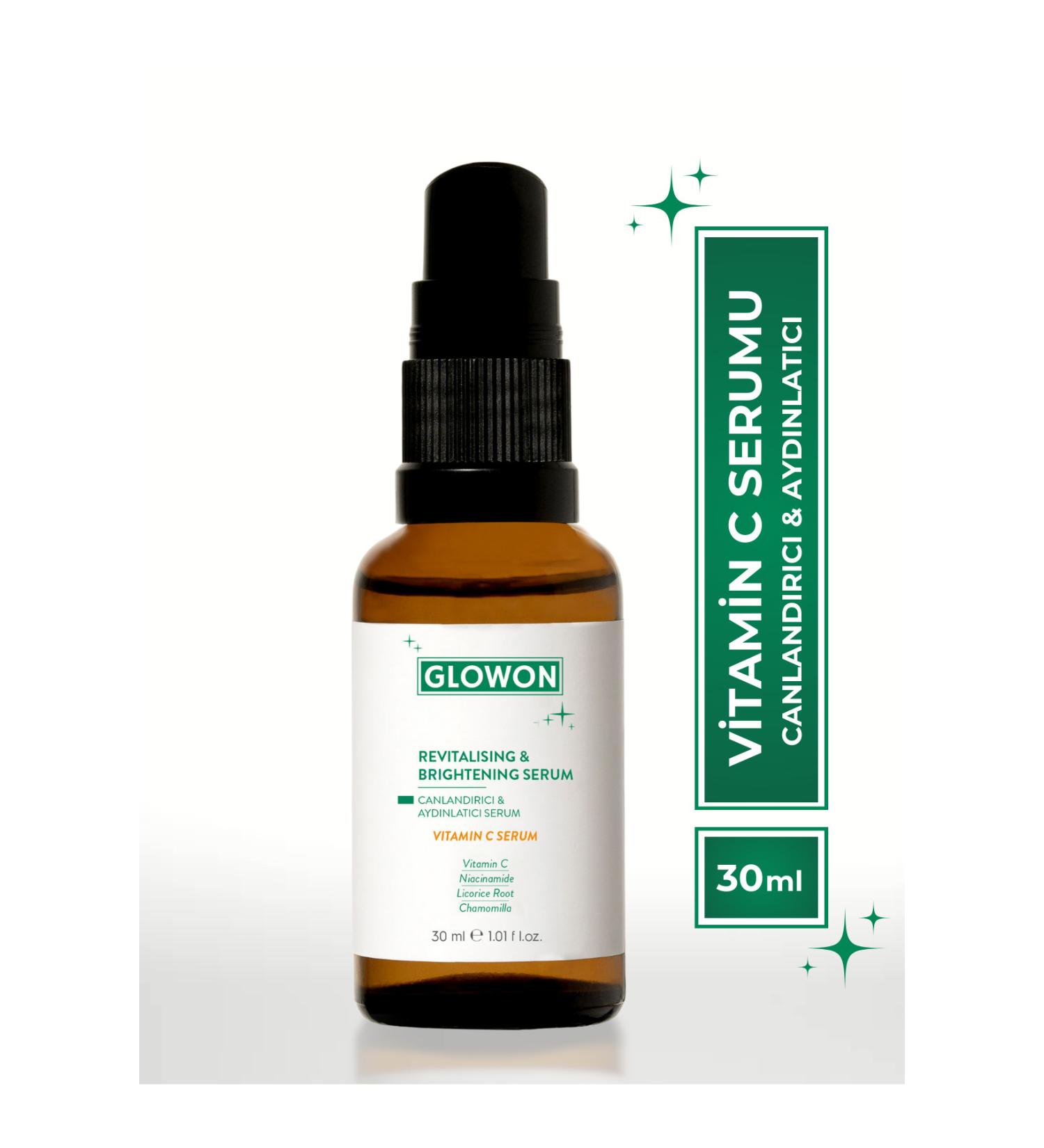GLOWON REVITALIZING AND BRIGHTENING SERUM VITAMIN C SERUM 30 ML - Buy Online on GoSupps.com