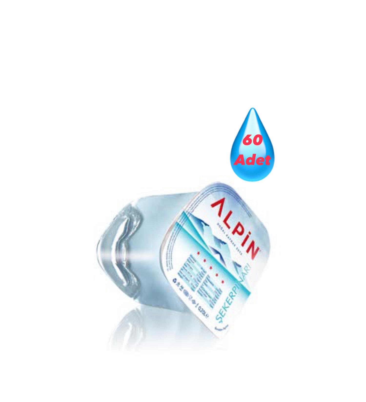 Alpin 200 ML 60 Glass Water Natural Mineral Sugar Spring