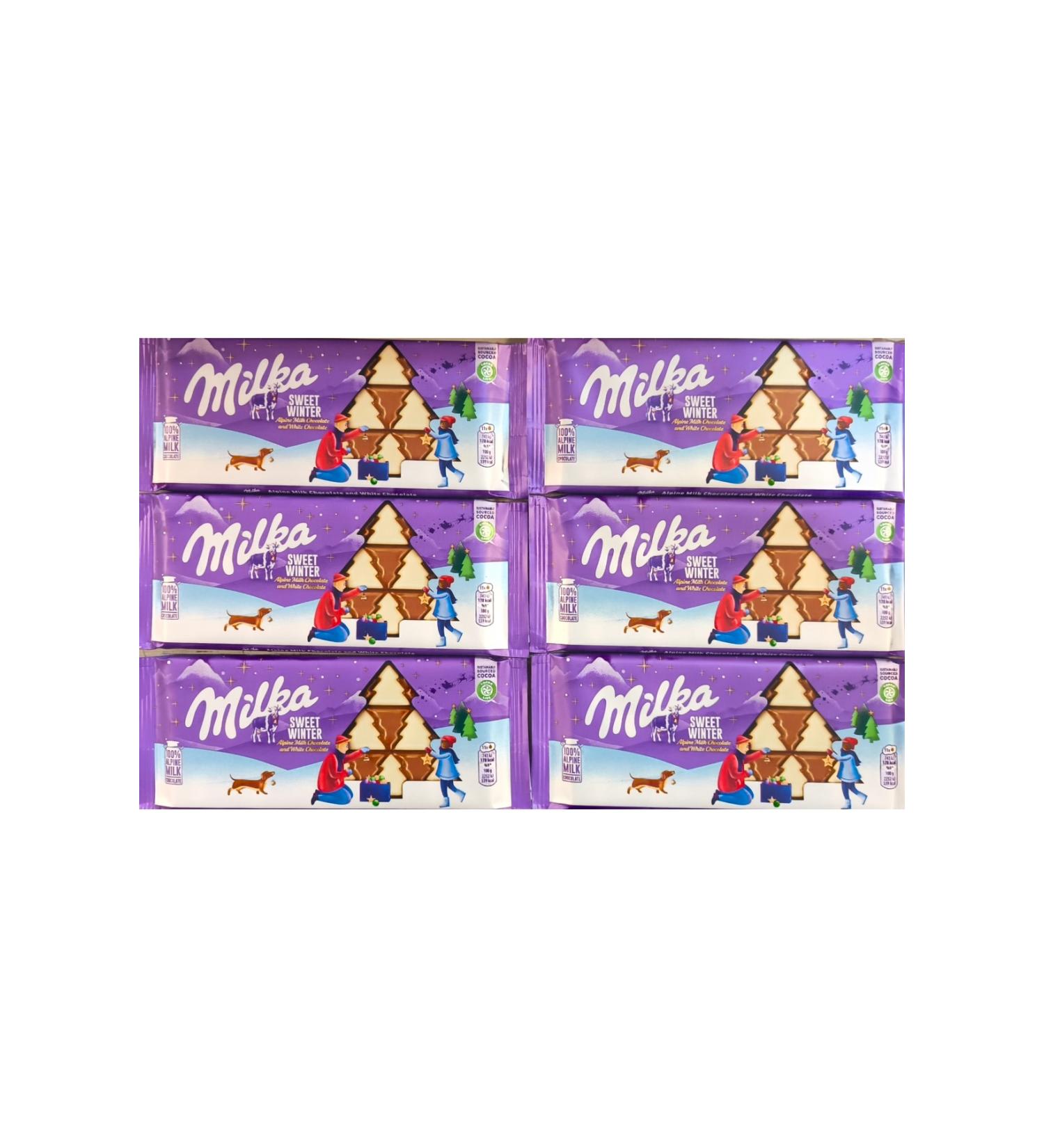 Milka New Year Tablet 100 Grams x 6 Pieces Total 600 Grams - Buy Online on GoSupps.com